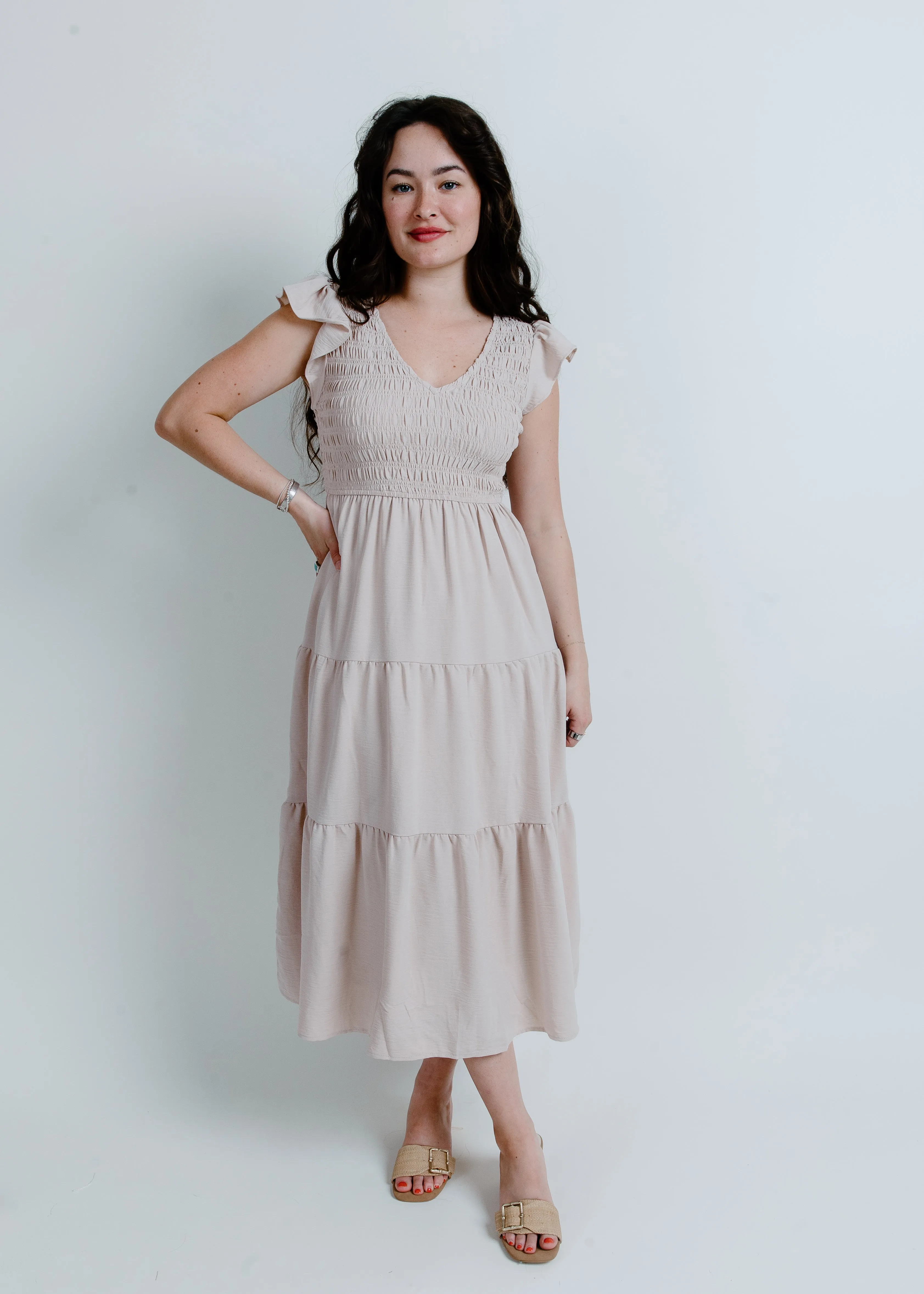 Easy Goes It Maxi Dress - Khaki sold by Vinnie Louise