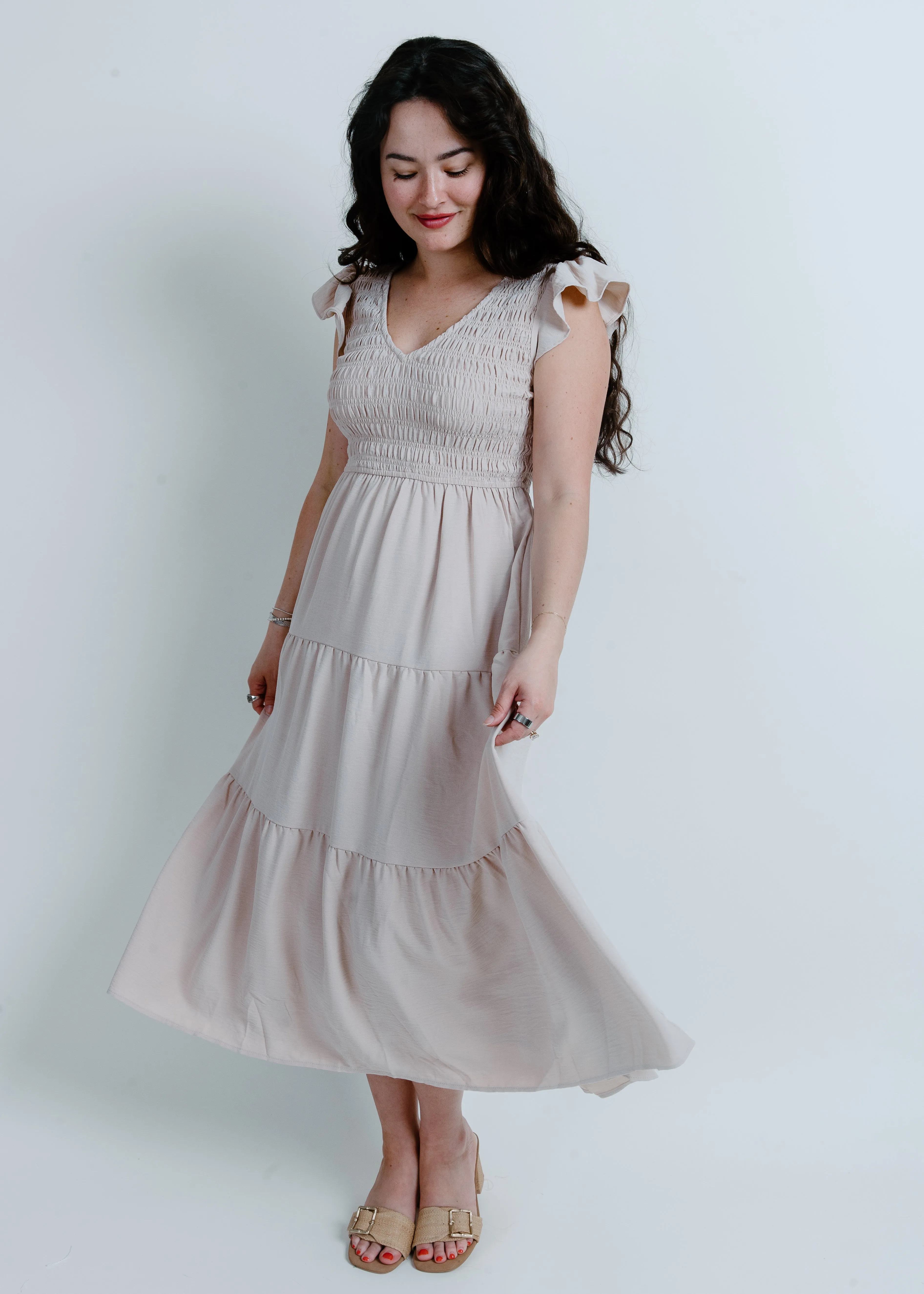 Easy Goes It Maxi Dress - Khaki sold by Vinnie Louise product image thumbnail 3