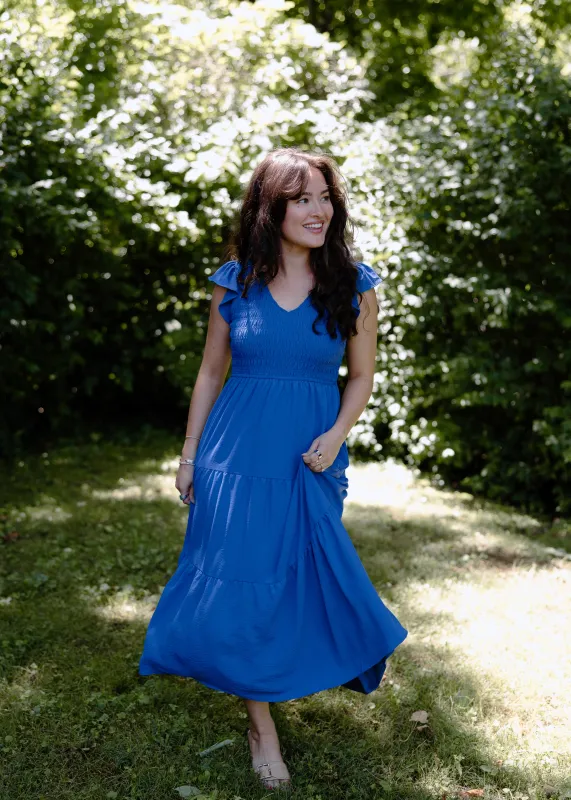 Easy Goes It Maxi Dress - Dusty Blue sold by Vinnie Louise