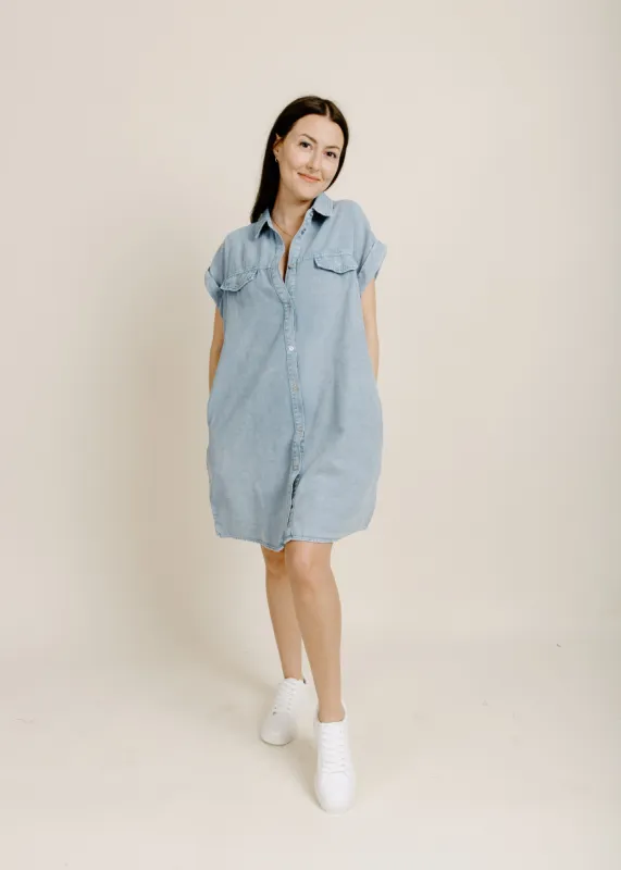 Brielle Button Down Mini Dress sold by Vinnie Louise