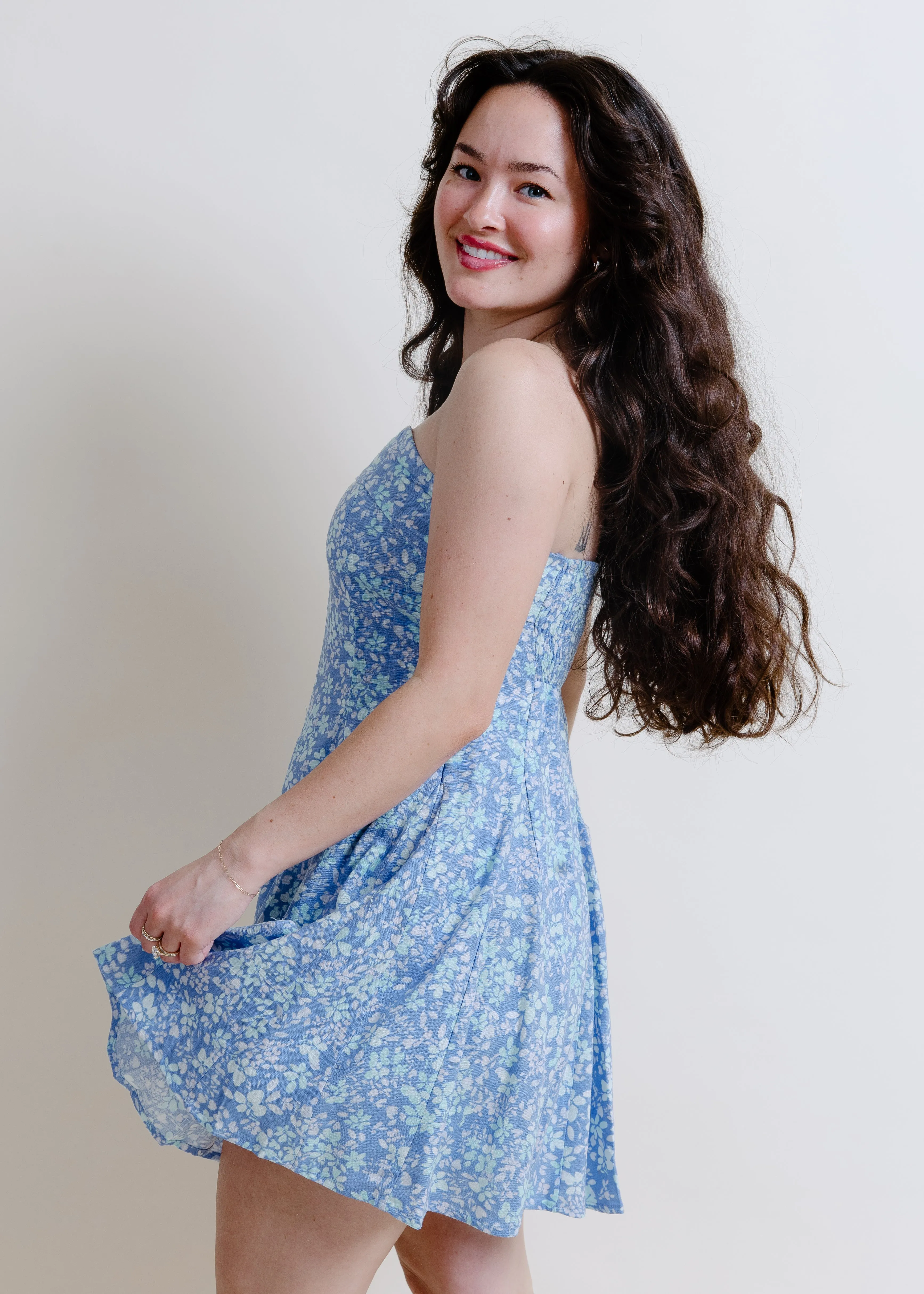 Lulu Floral Strapless Mini sold by Vinnie Louise product image thumbnail 2