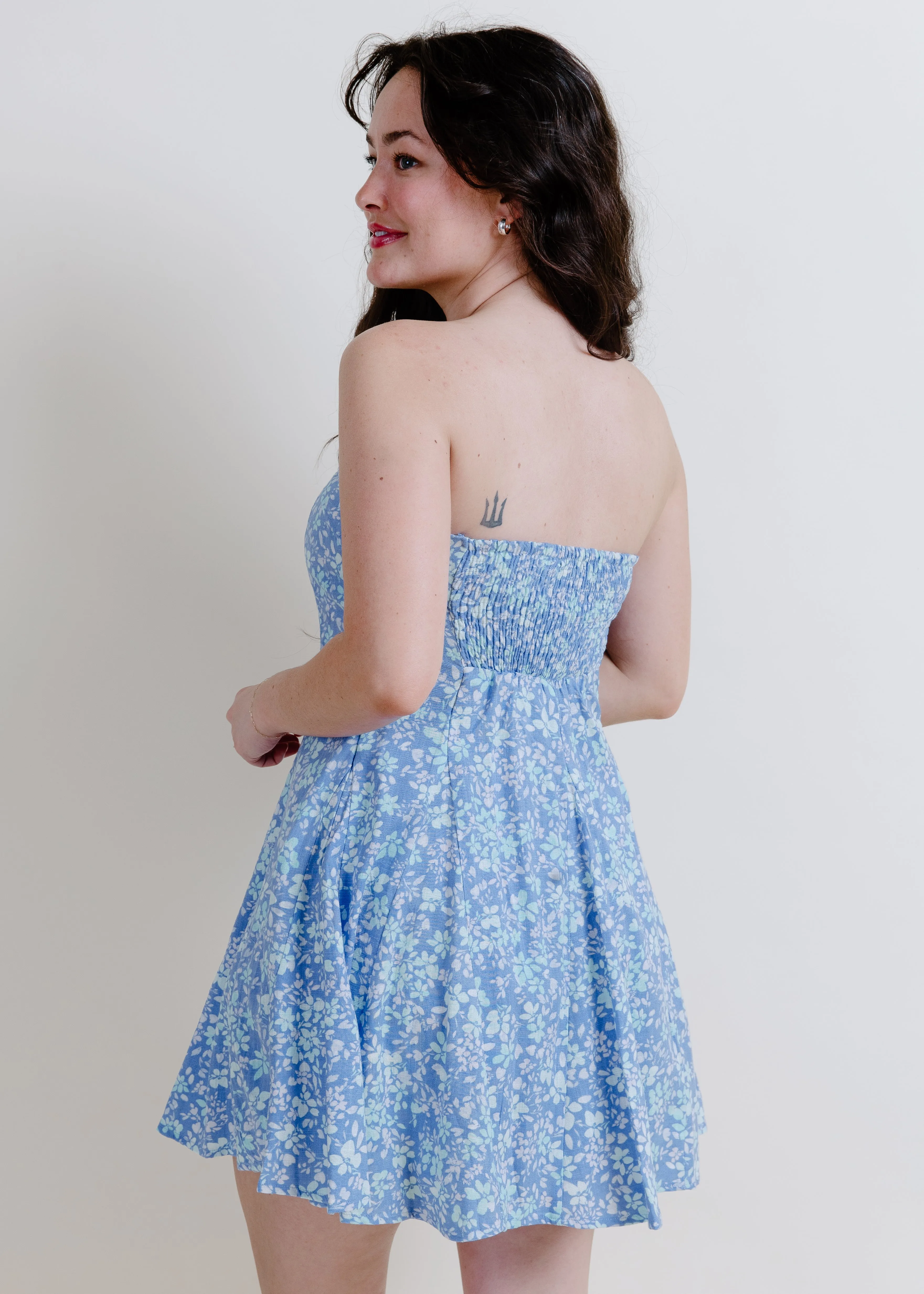 Lulu Floral Strapless Mini sold by Vinnie Louise product image thumbnail 5