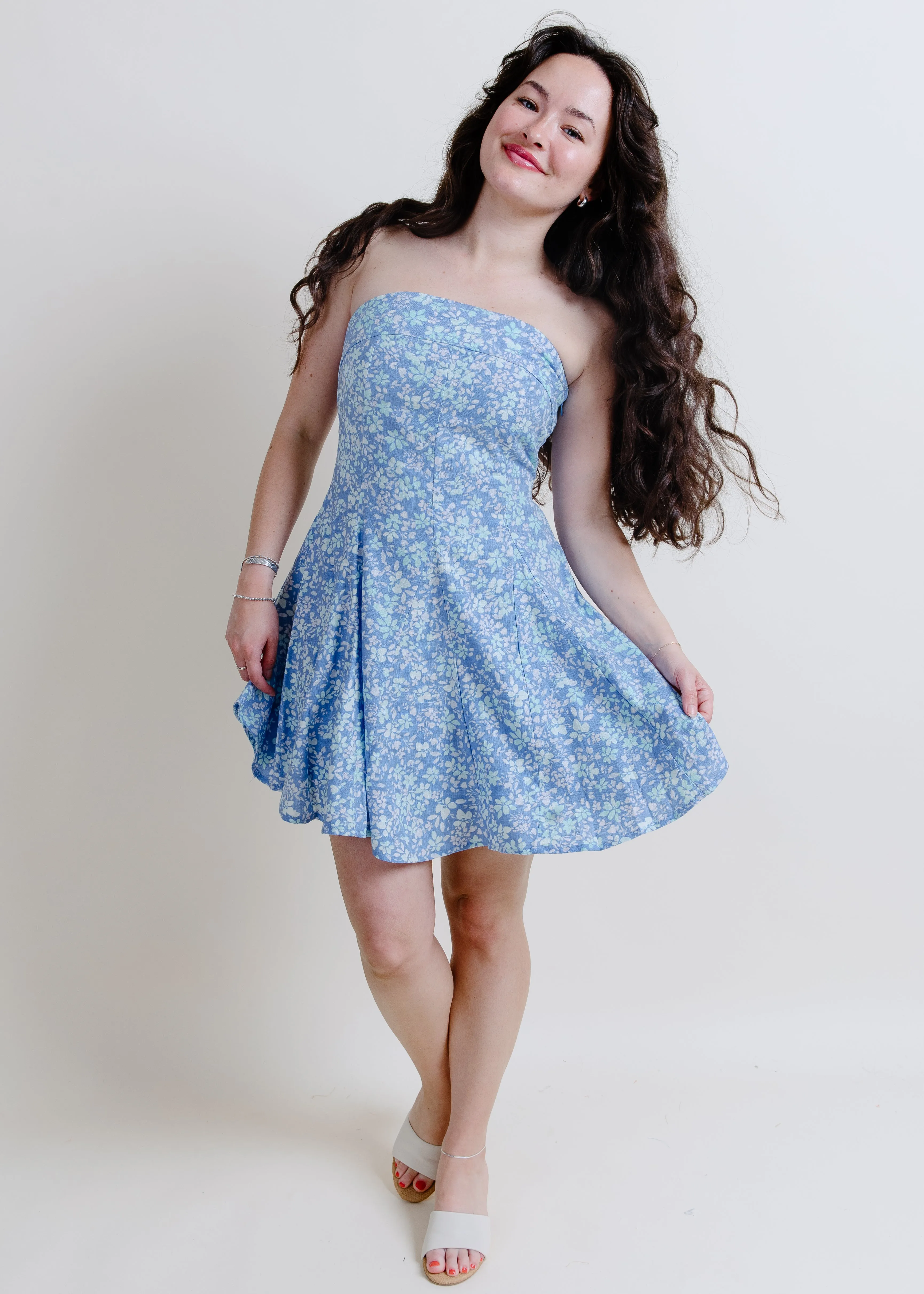 Lulu Floral Strapless Mini sold by Vinnie Louise product image thumbnail 3