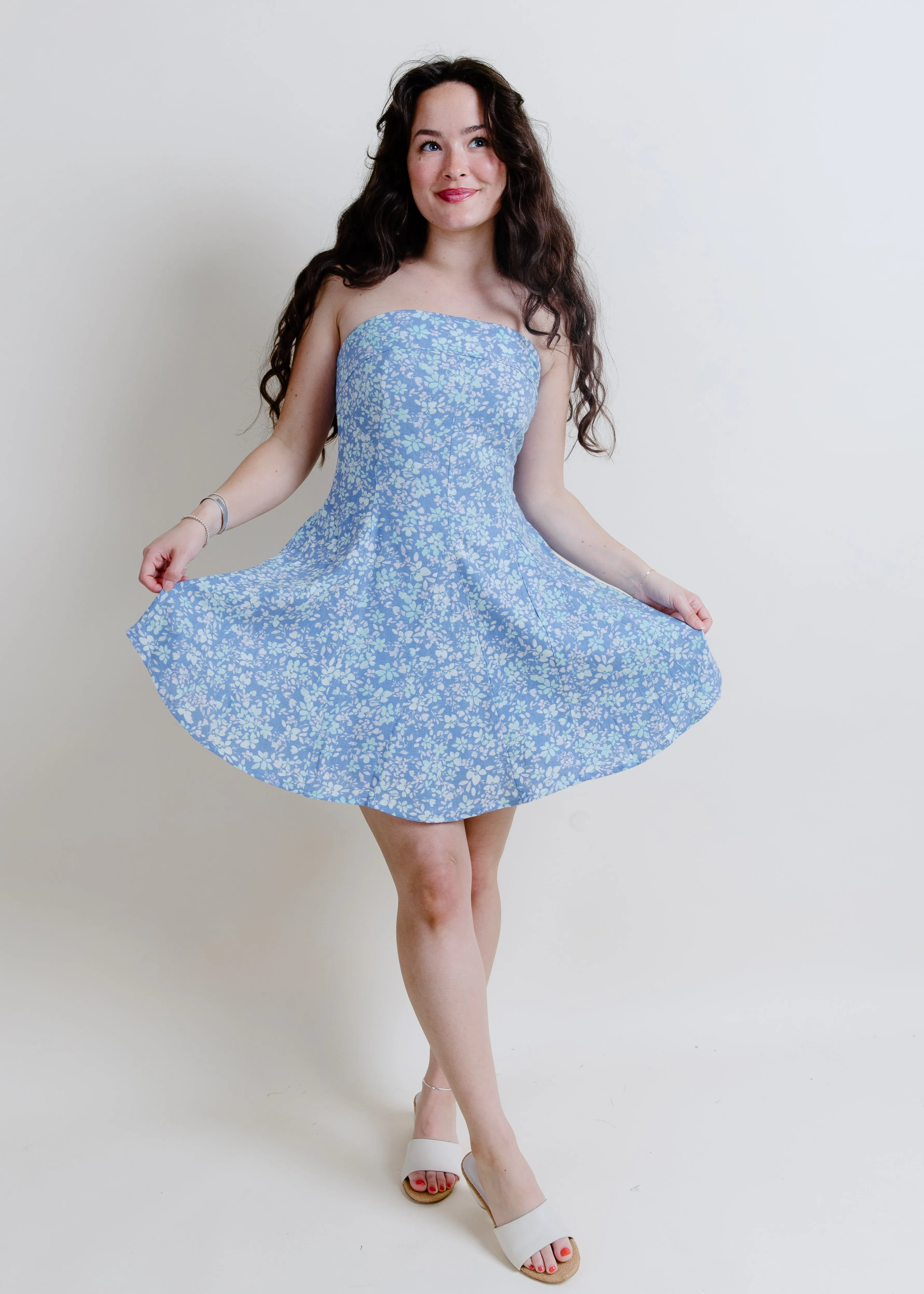 Lulu Floral Strapless Mini sold by Vinnie Louise product image thumbnail 4