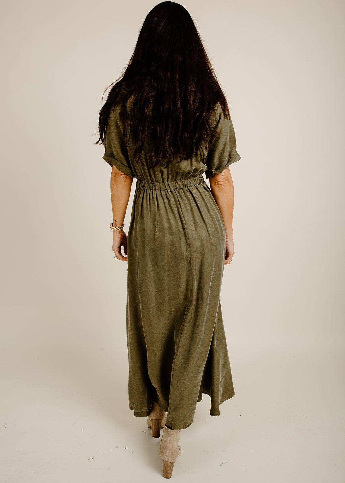 Millie Midi Dress - Olive sold by Vinnie Louise product image thumbnail 5