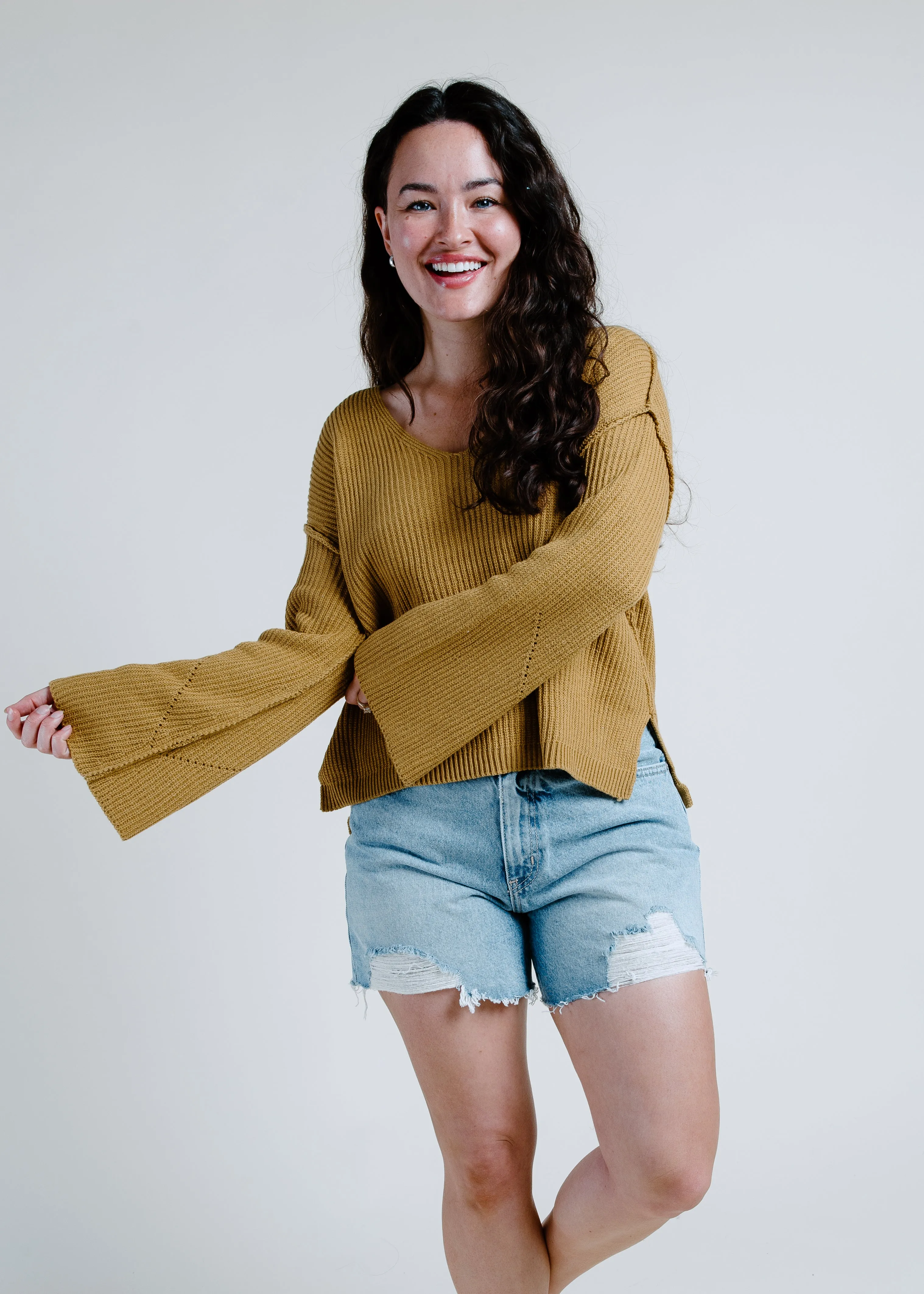 Cierra Sweater - Gold sold by Vinnie Louise product image thumbnail 3