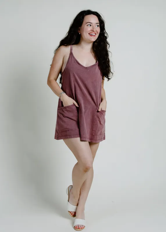 Vino Romper - Plum sold by Vinnie Louise