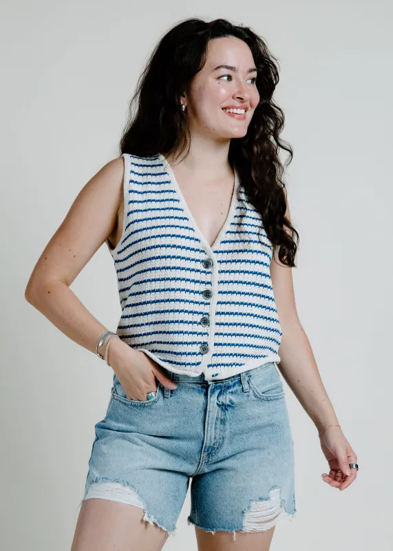 Azul Striped Vest sold by Vinnie Louise
