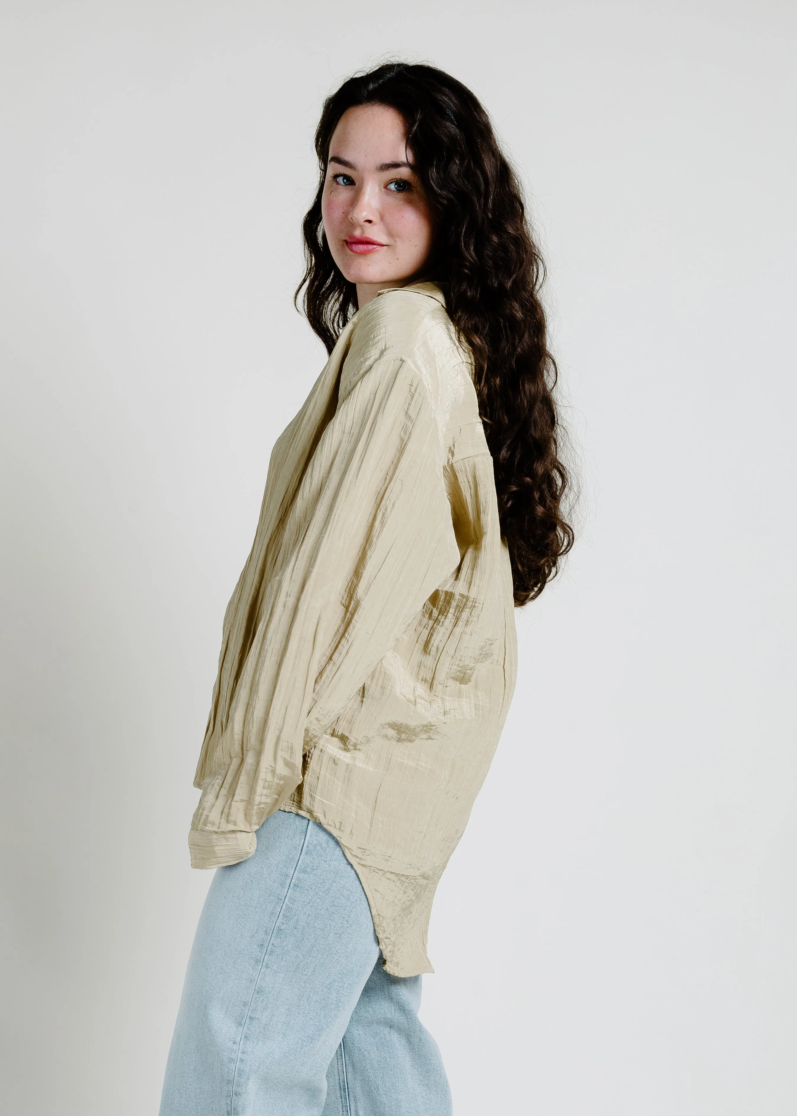 Brighton Button Down - Dusty Yellow sold by Vinnie Louise product image thumbnail 3