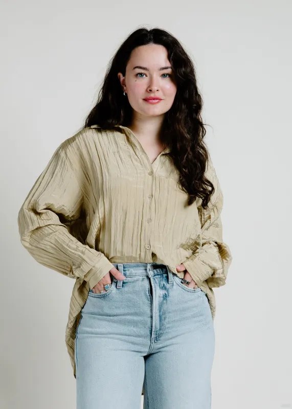Brighton Button Down - Dusty Yellow made by By Together