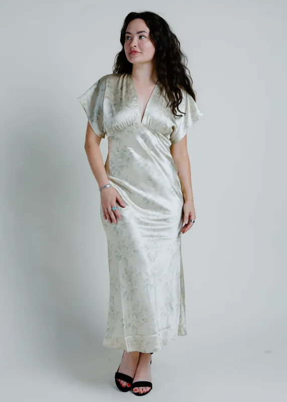 Vine Satin Midi Dress sold by Vinnie Louise