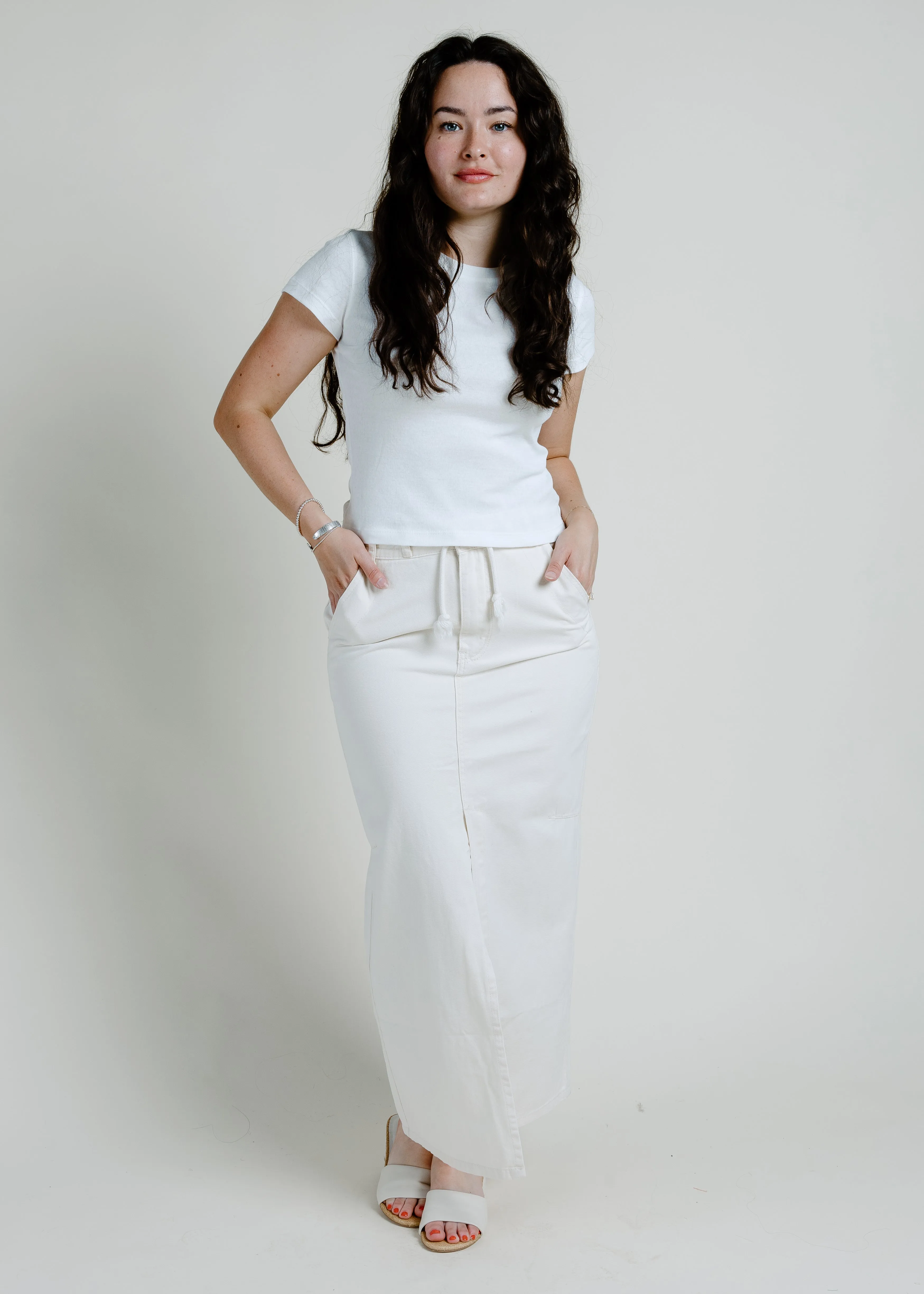 Oxford Skirt - Cream sold by Vinnie Louise