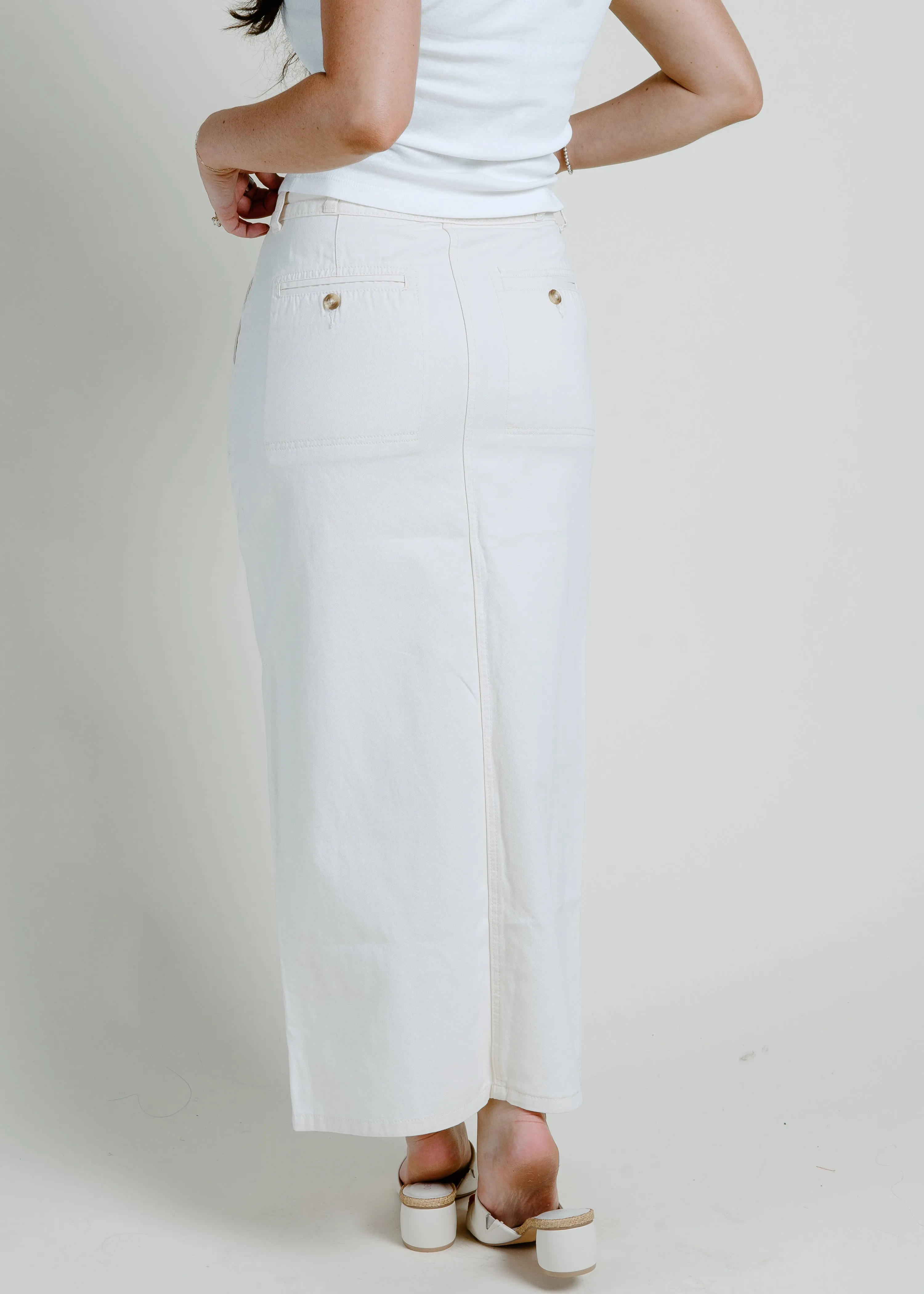 Oxford Skirt - Cream sold by Vinnie Louise product image thumbnail 4