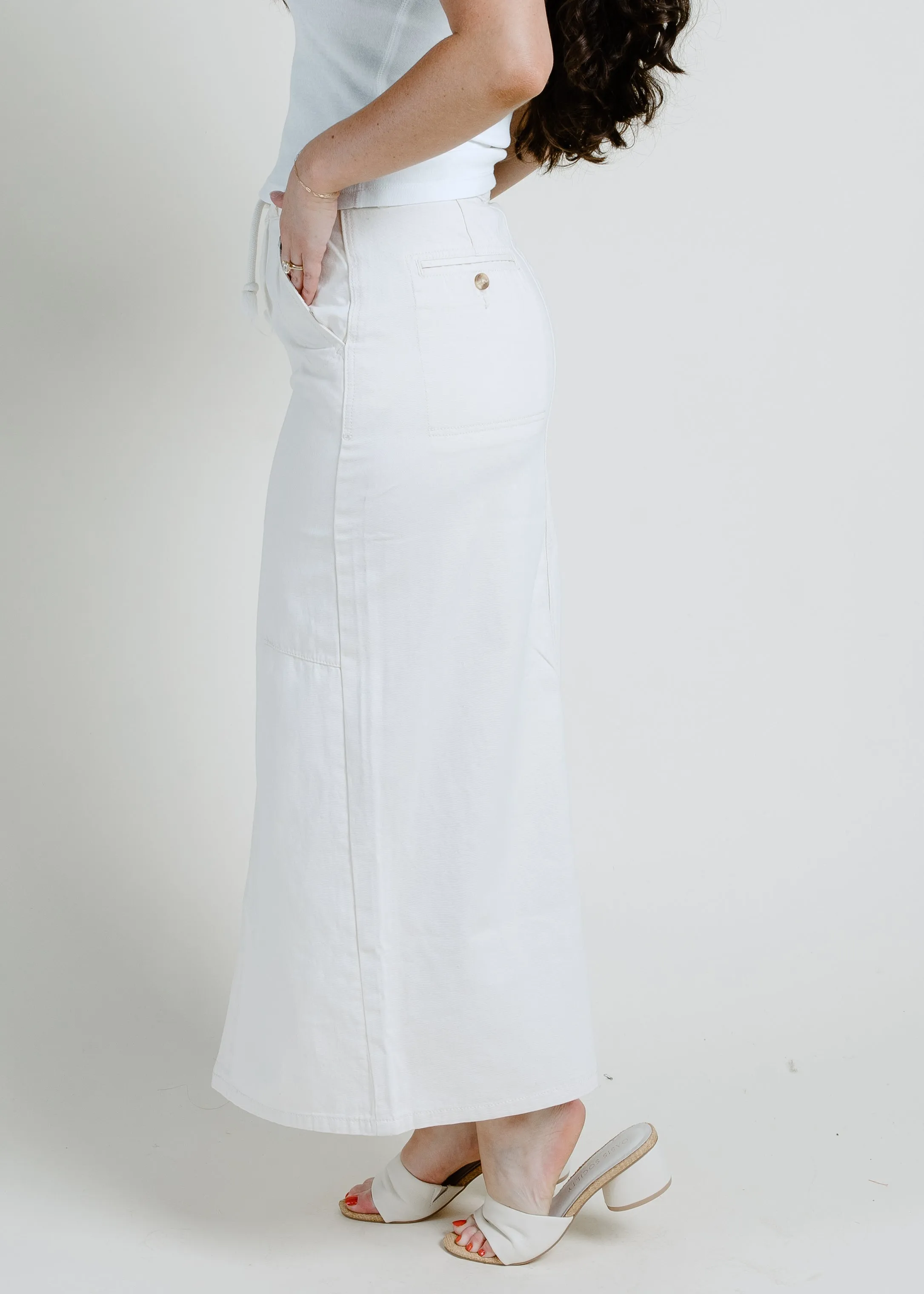 Oxford Skirt - Cream sold by Vinnie Louise product image thumbnail 3