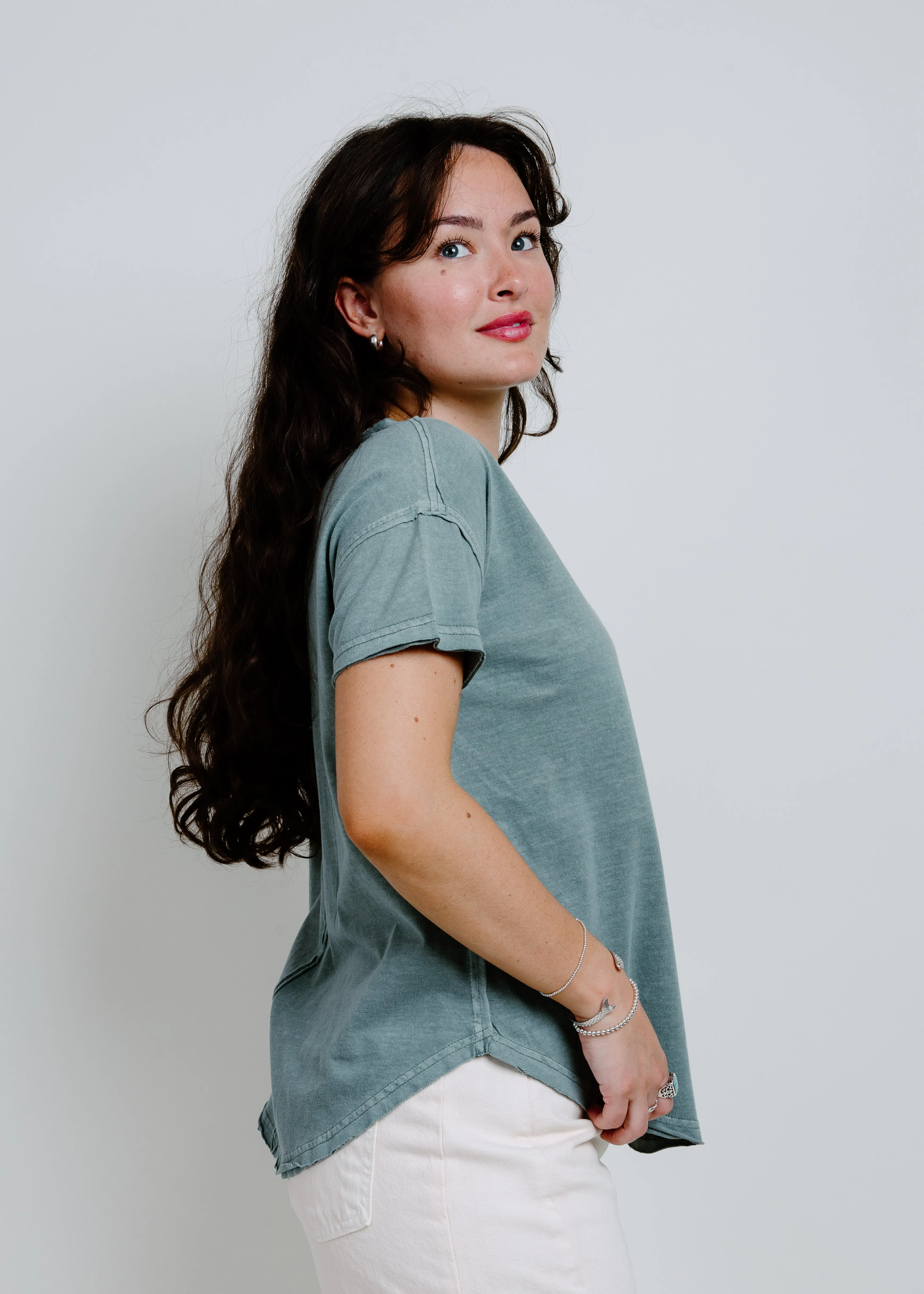 Emory Tee - Green sold by Vinnie Louise product image thumbnail 4