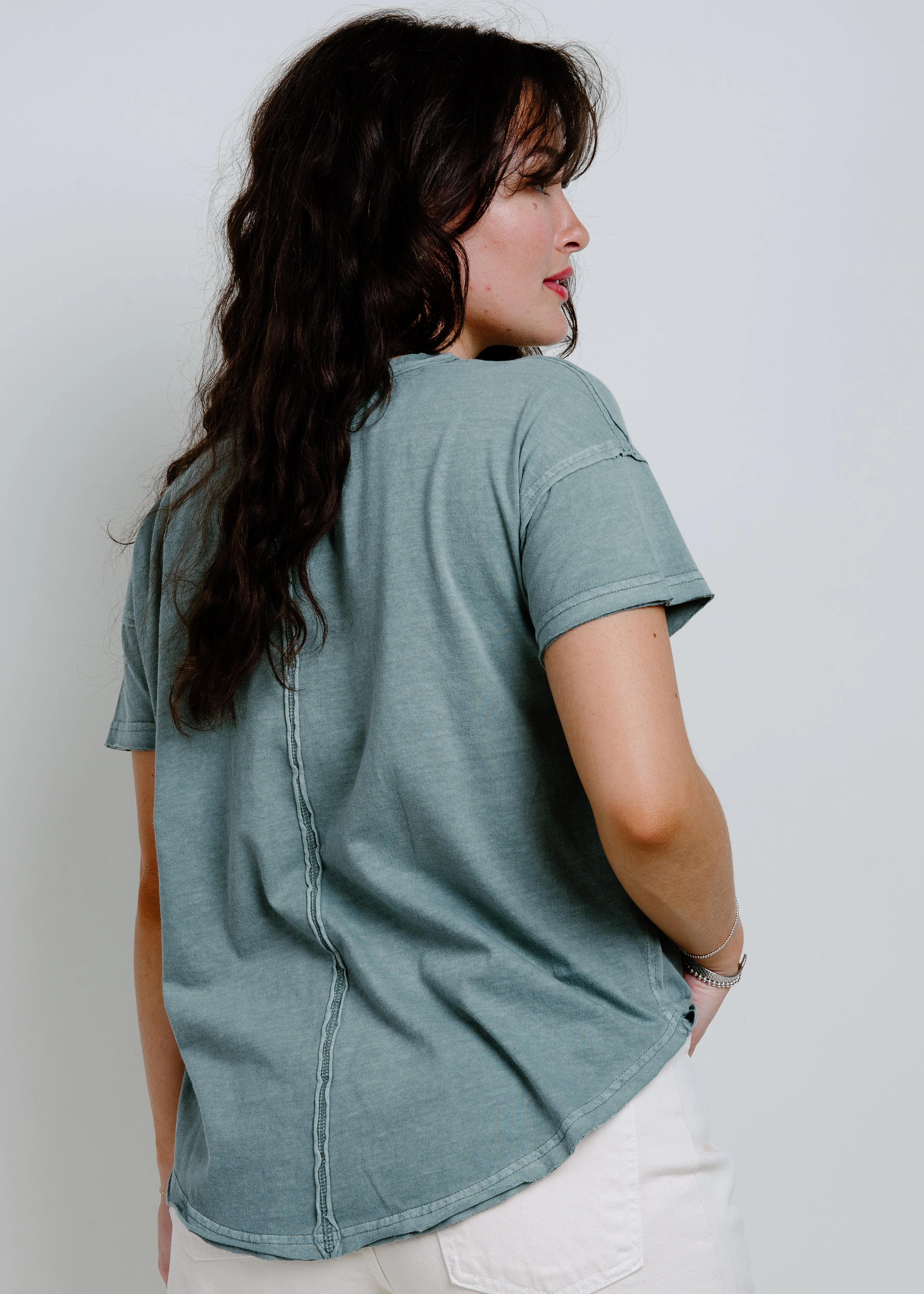 Emory Tee - Green sold by Vinnie Louise product image thumbnail 5