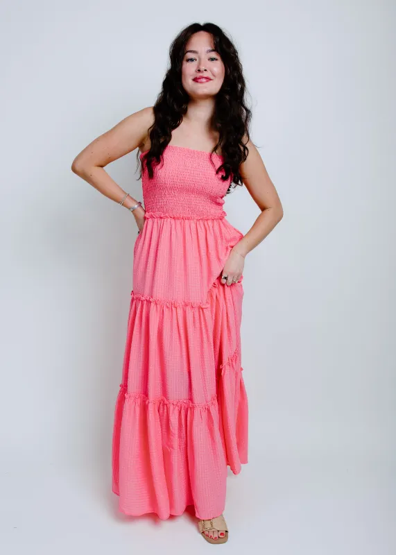 Amberlee Tube Top Maxi Dress - Watermelon sold by Vinnie Louise