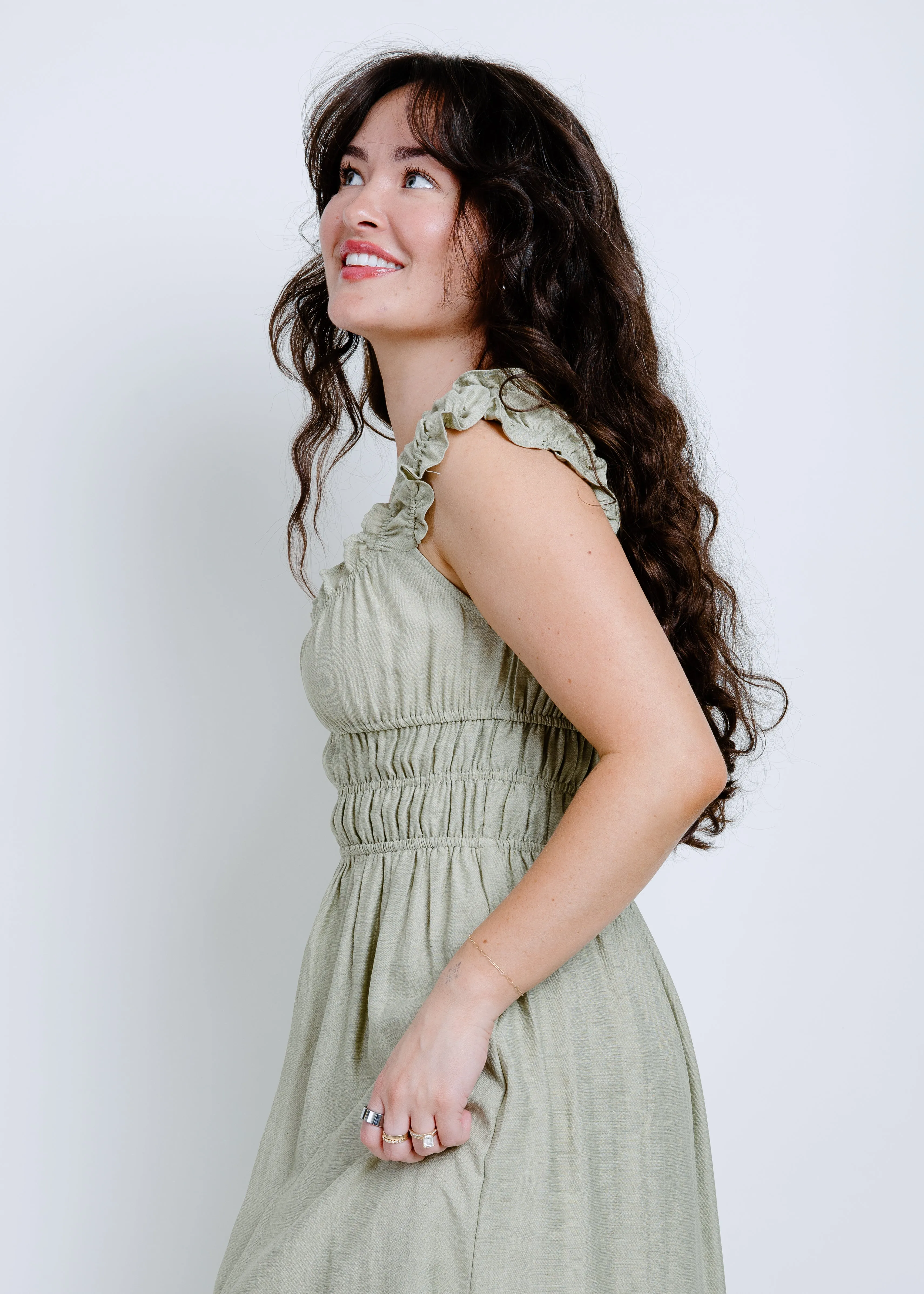 Ellias Midi Dress - Olive sold by Vinnie Louise product image thumbnail 4