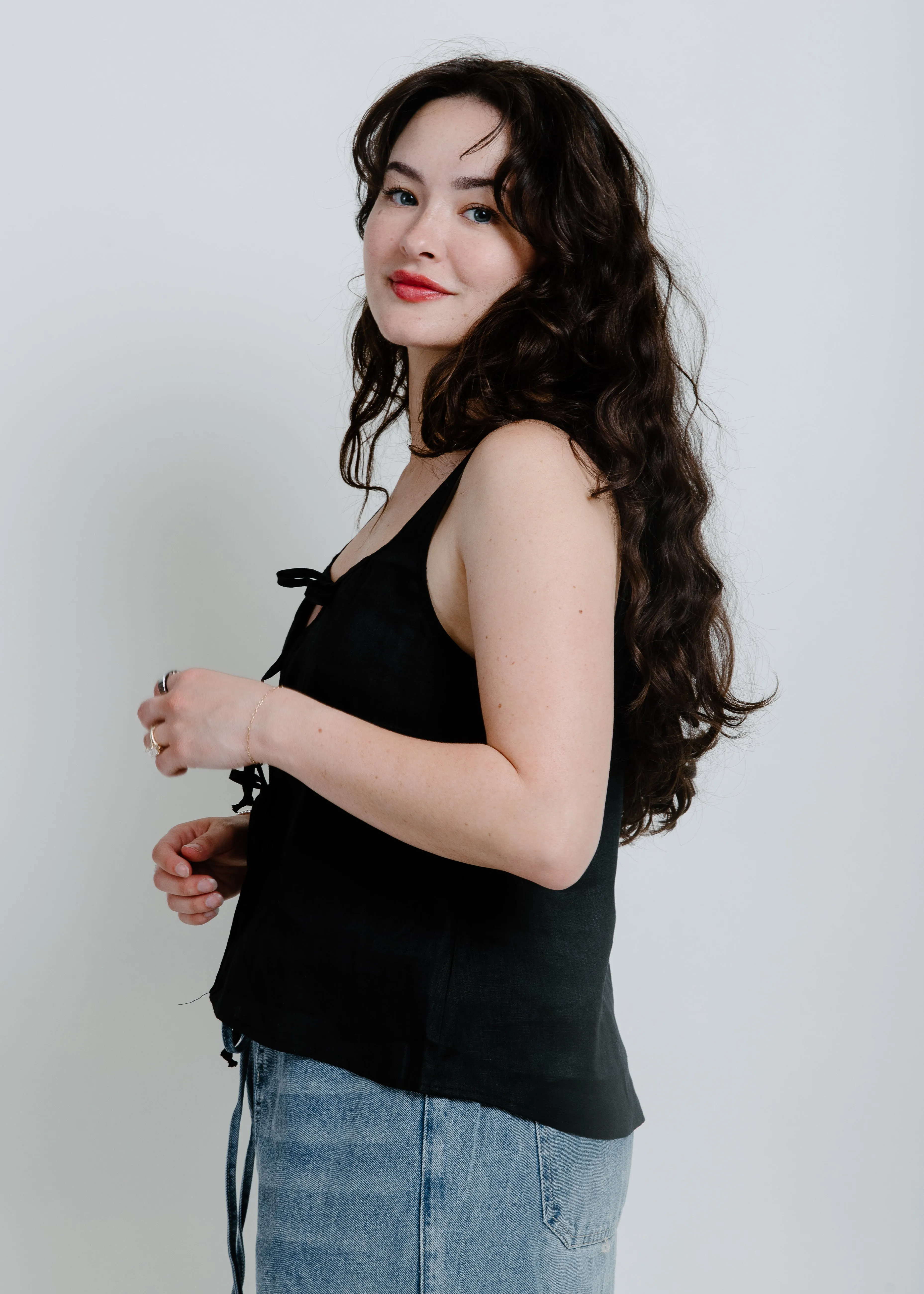 Beyond Compare Tie Top - Black sold by Vinnie Louise product image thumbnail 4