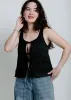 Beyond Compare Tie Top - Black sold by Vinnie Louise