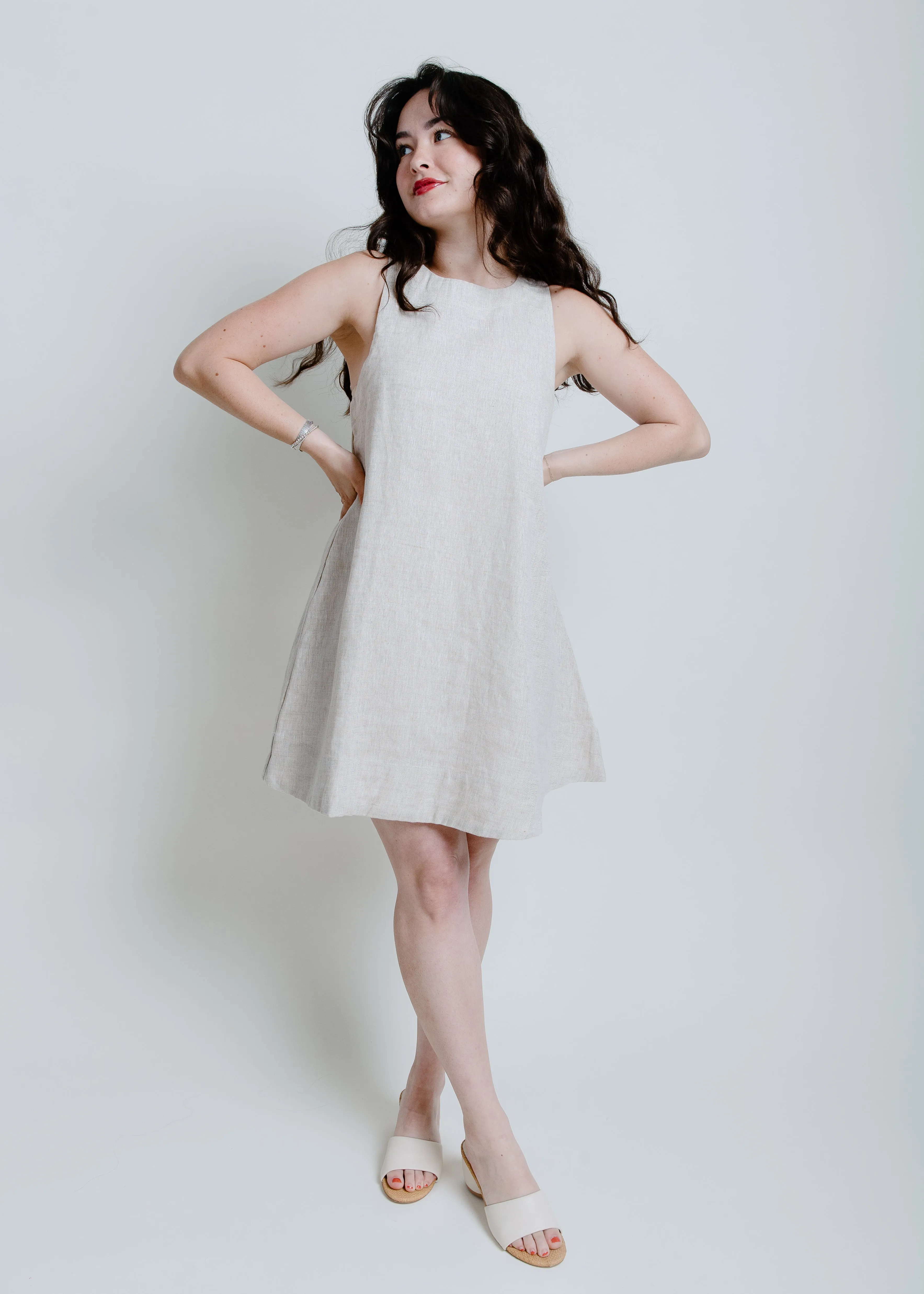 Hadley Linen Mini Dress sold by Vinnie Louise product image thumbnail 2