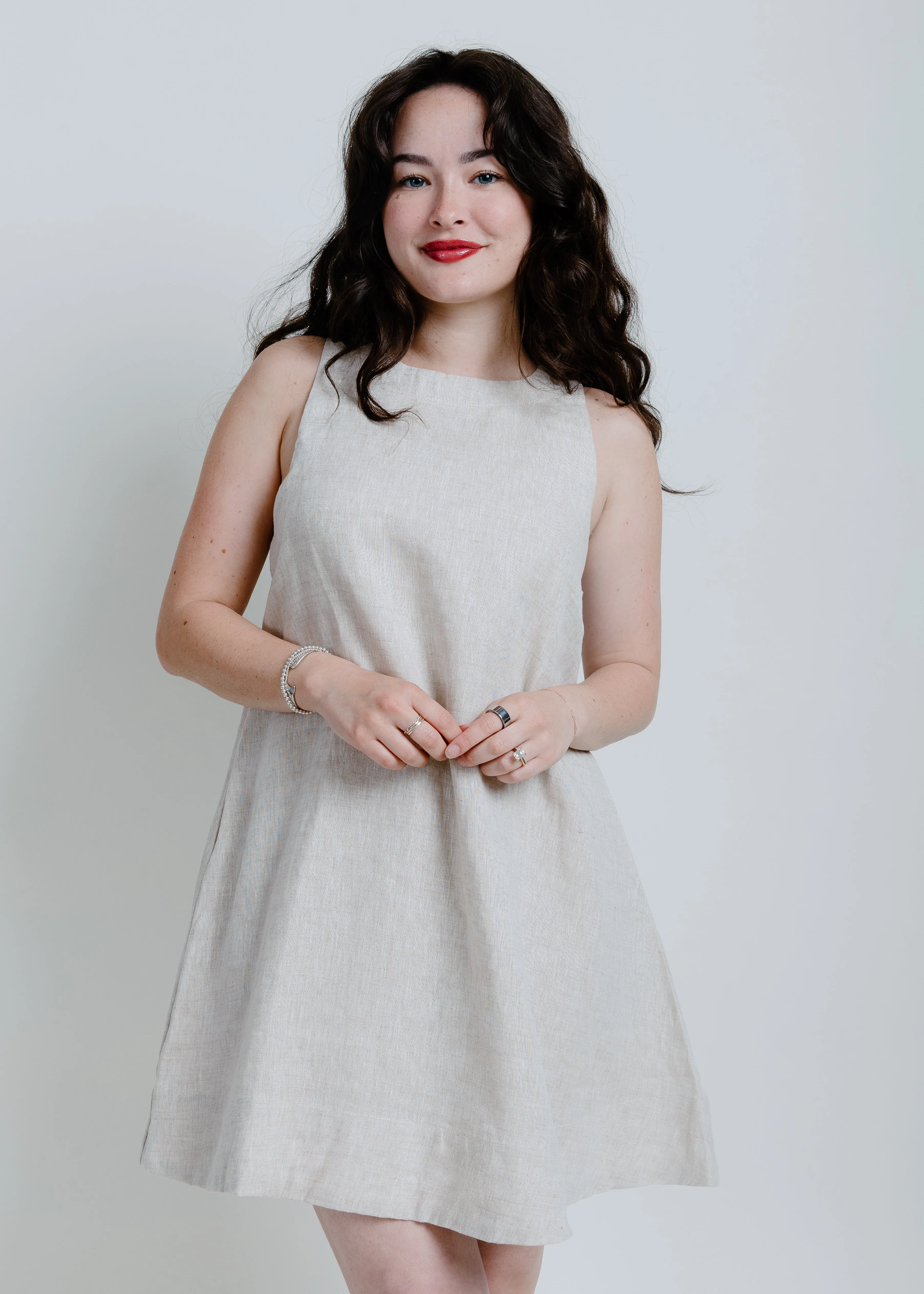 Hadley Linen Mini Dress sold by Vinnie Louise