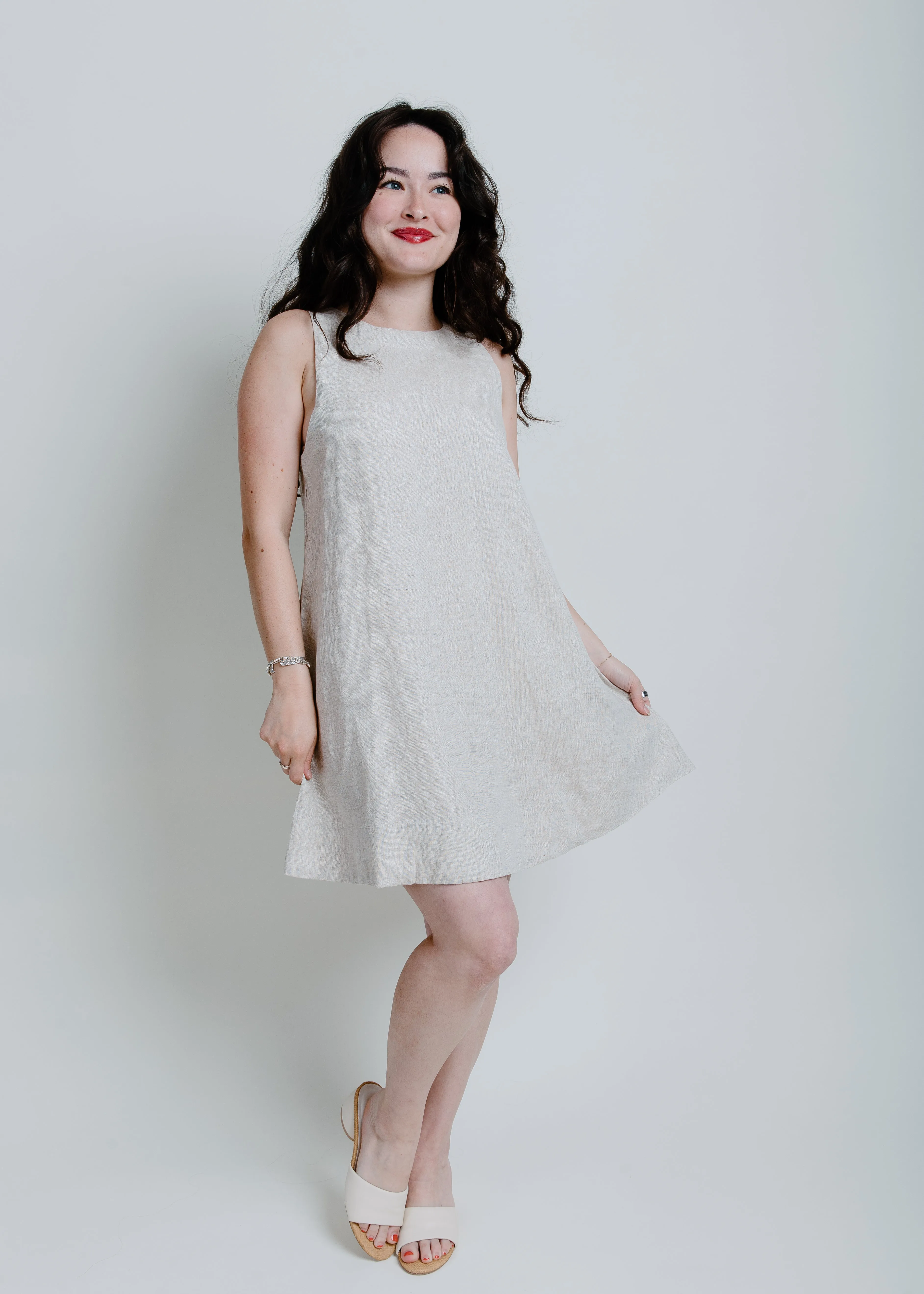 Hadley Linen Mini Dress sold by Vinnie Louise product image thumbnail 3