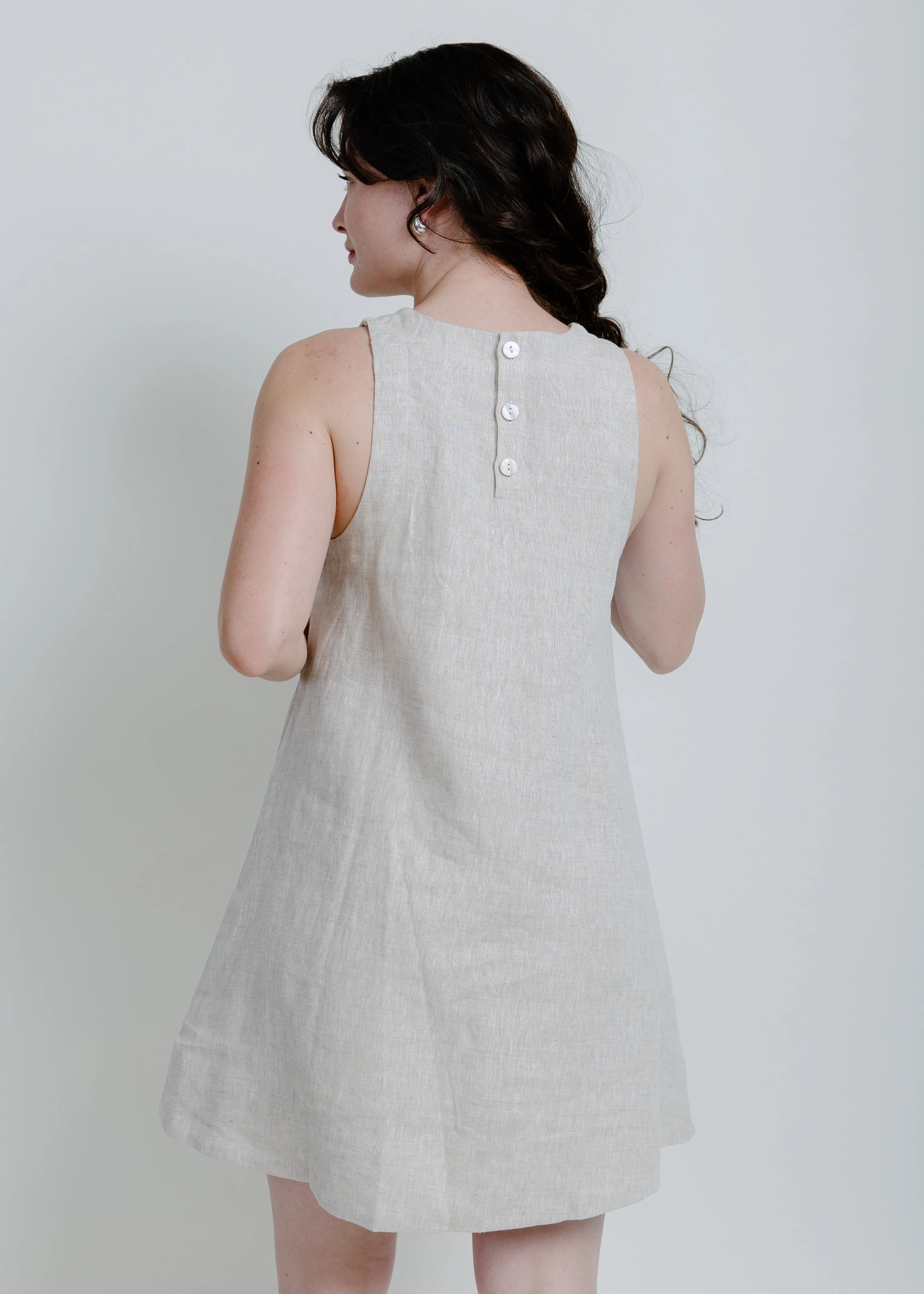 Hadley Linen Mini Dress sold by Vinnie Louise product image thumbnail 5