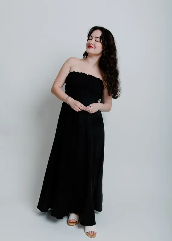 Playa Strapless Maxi Dress - Black sold by Vinnie Louise