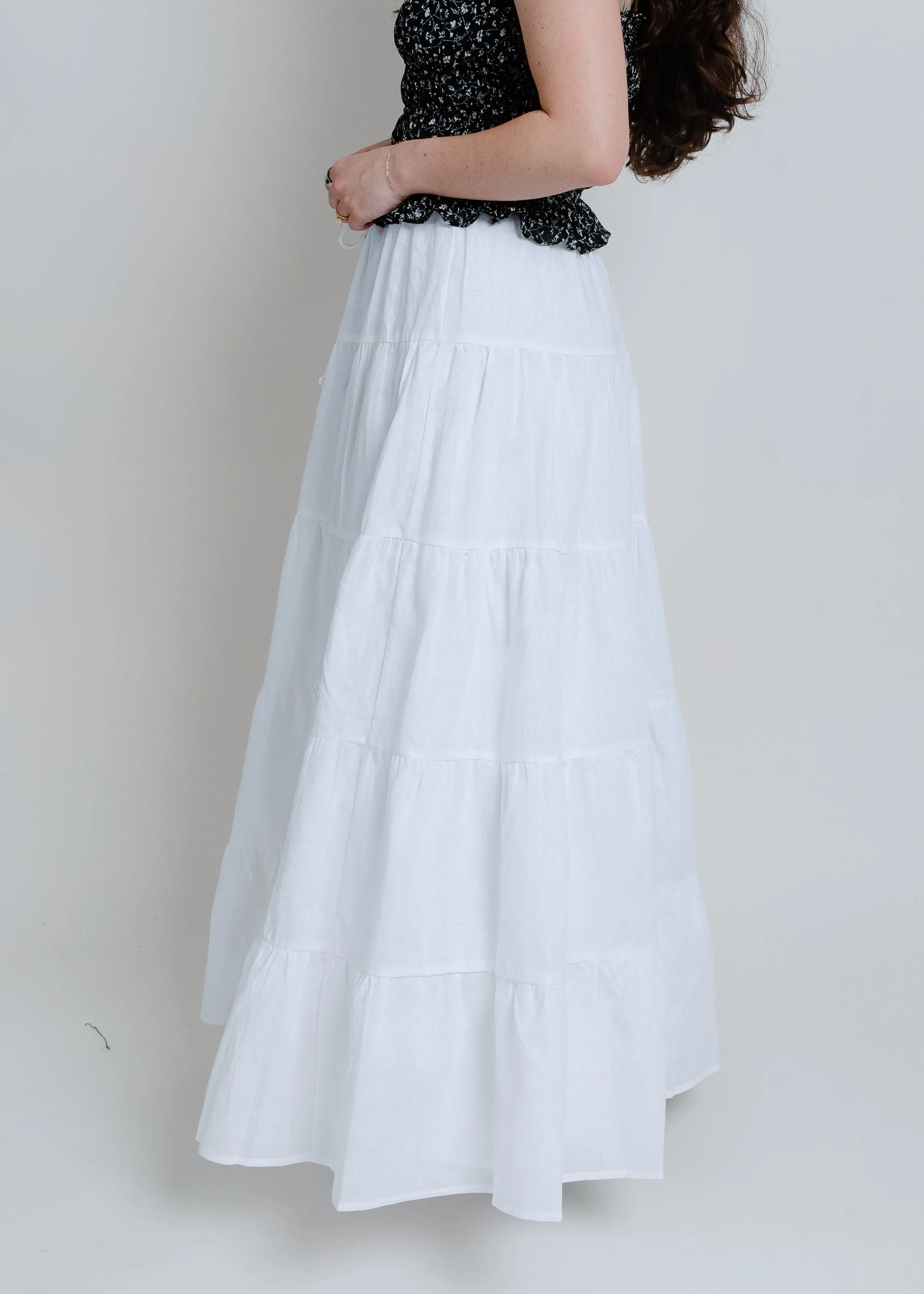 Rolling Hills Maxi Skirt - Off White sold by Vinnie Louise product image thumbnail 4