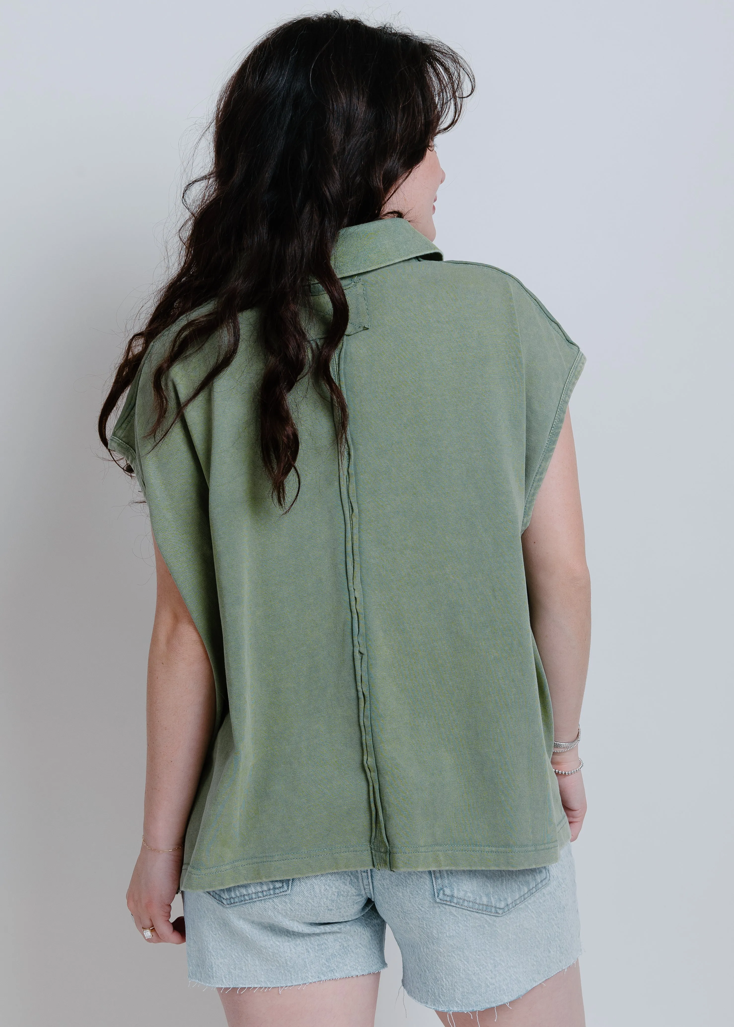 Ronnie Top - Green sold by Vinnie Louise product image thumbnail 4
