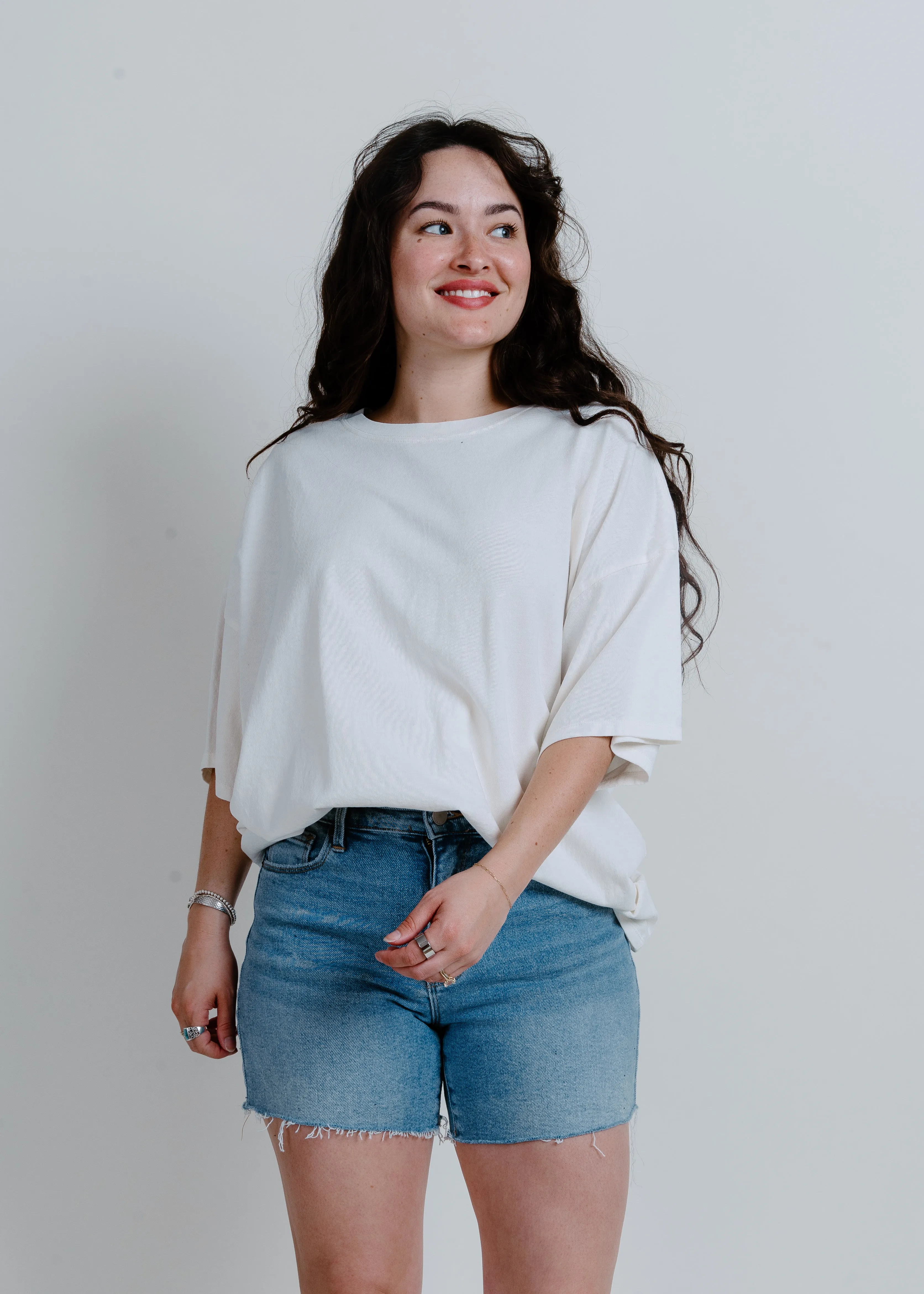 Easton Basic Tee - Off White sold by Vinnie Louise