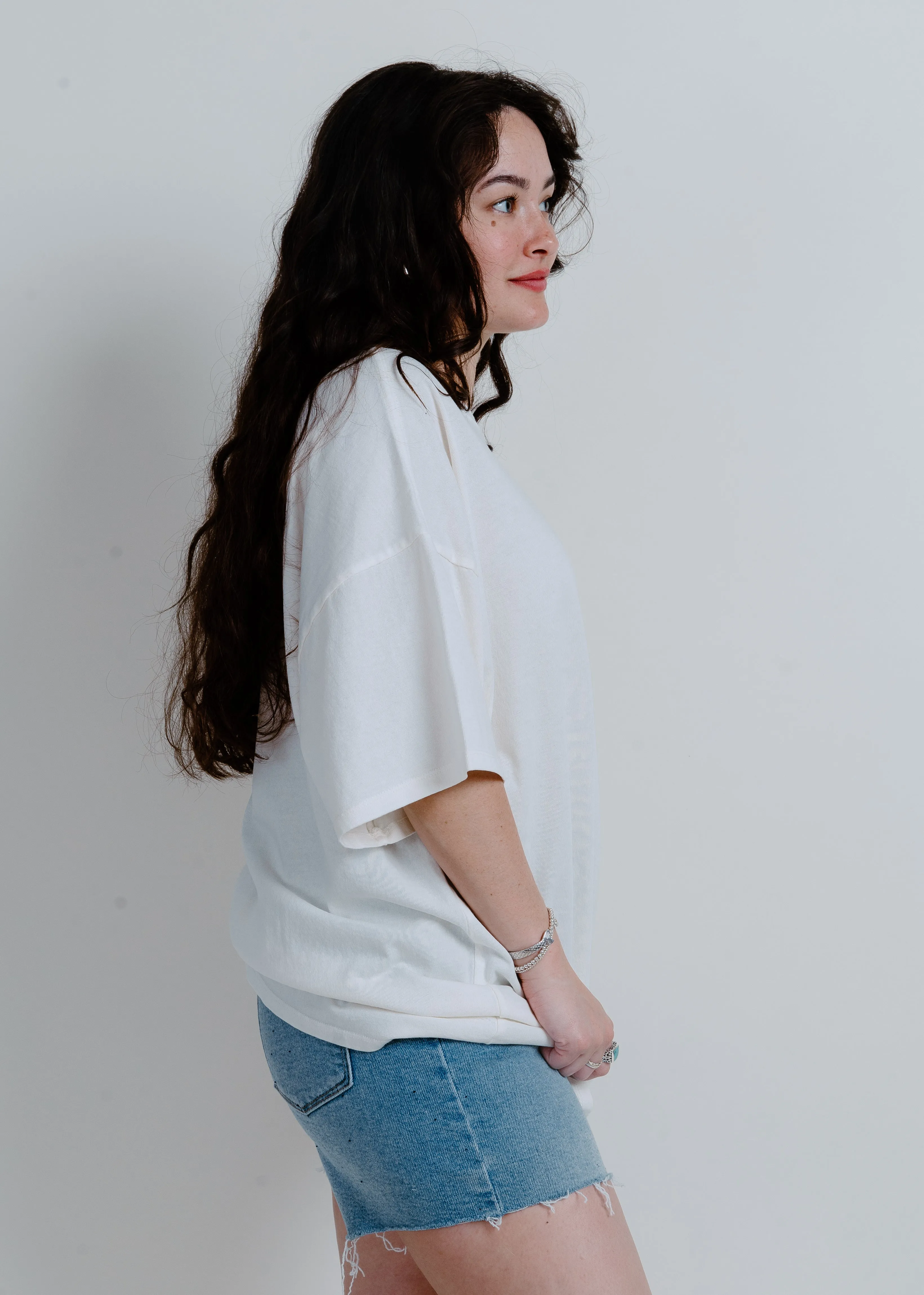 Easton Basic Tee - Off White sold by Vinnie Louise product image thumbnail 3