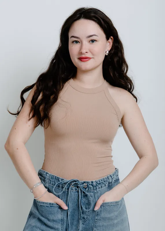 Stella Knit Tank - Tan sold by Vinnie Louise