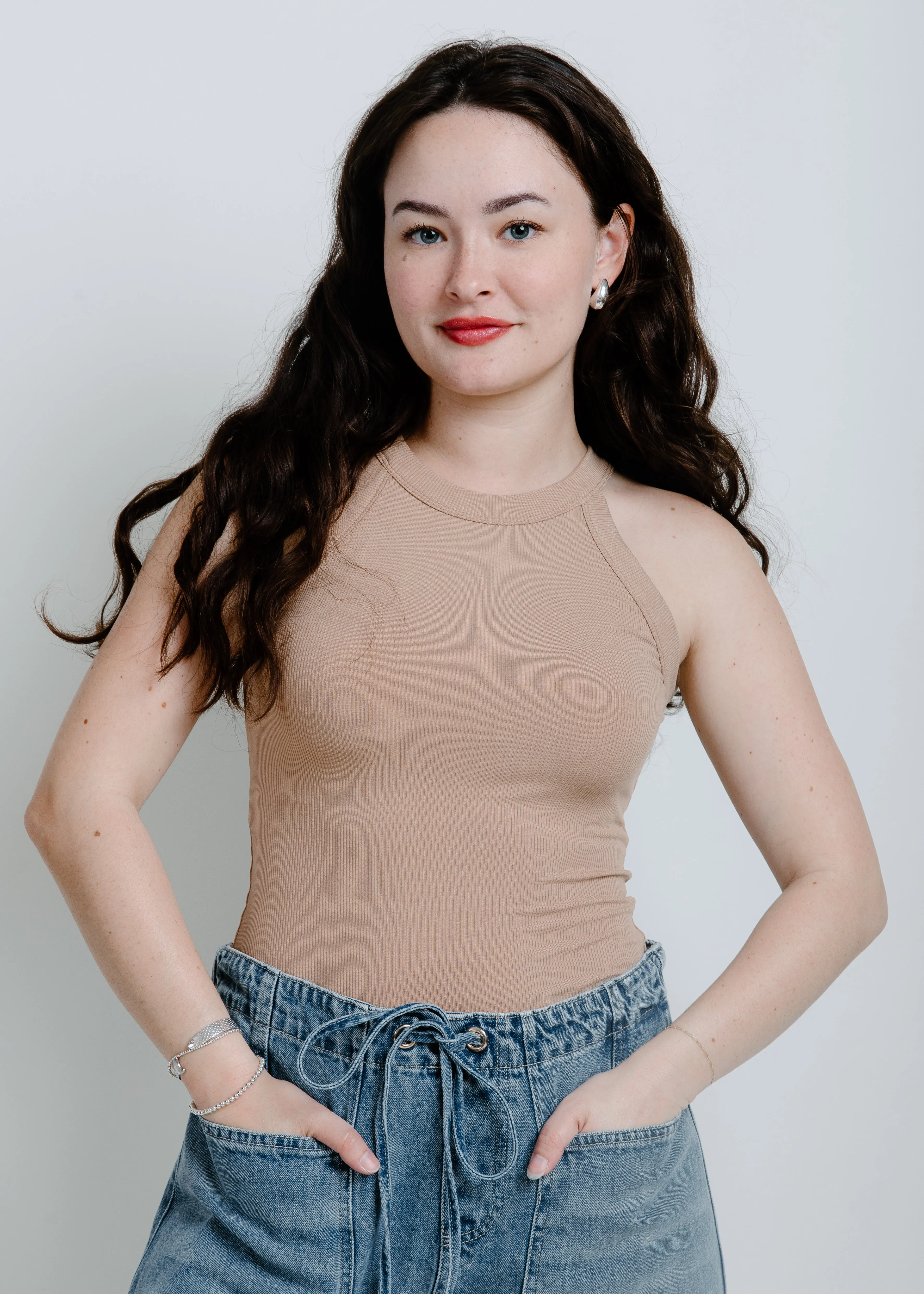 Stella Knit Tank - Tan sold by Vinnie Louise