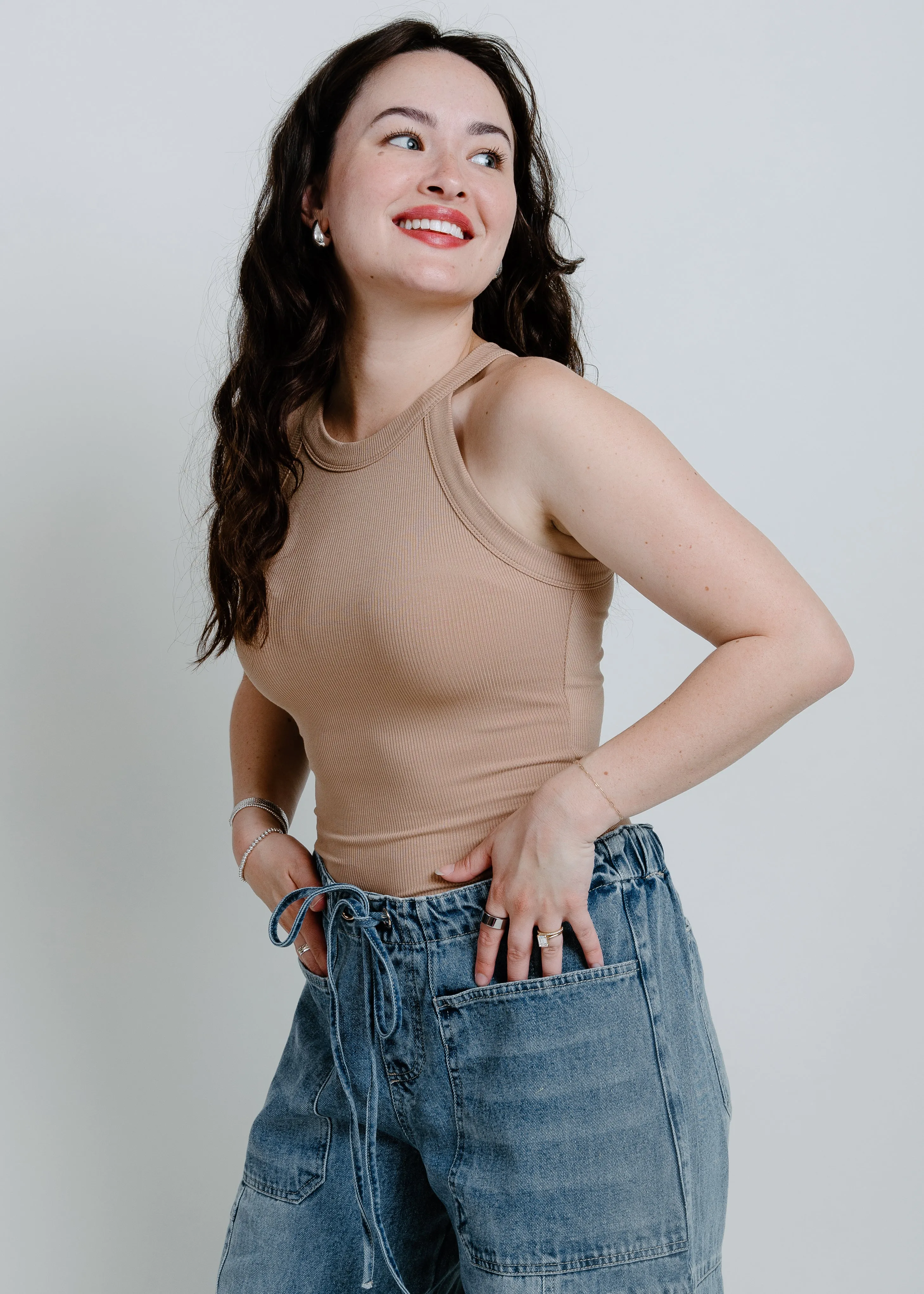 Stella Knit Tank - Tan sold by Vinnie Louise product image thumbnail 3