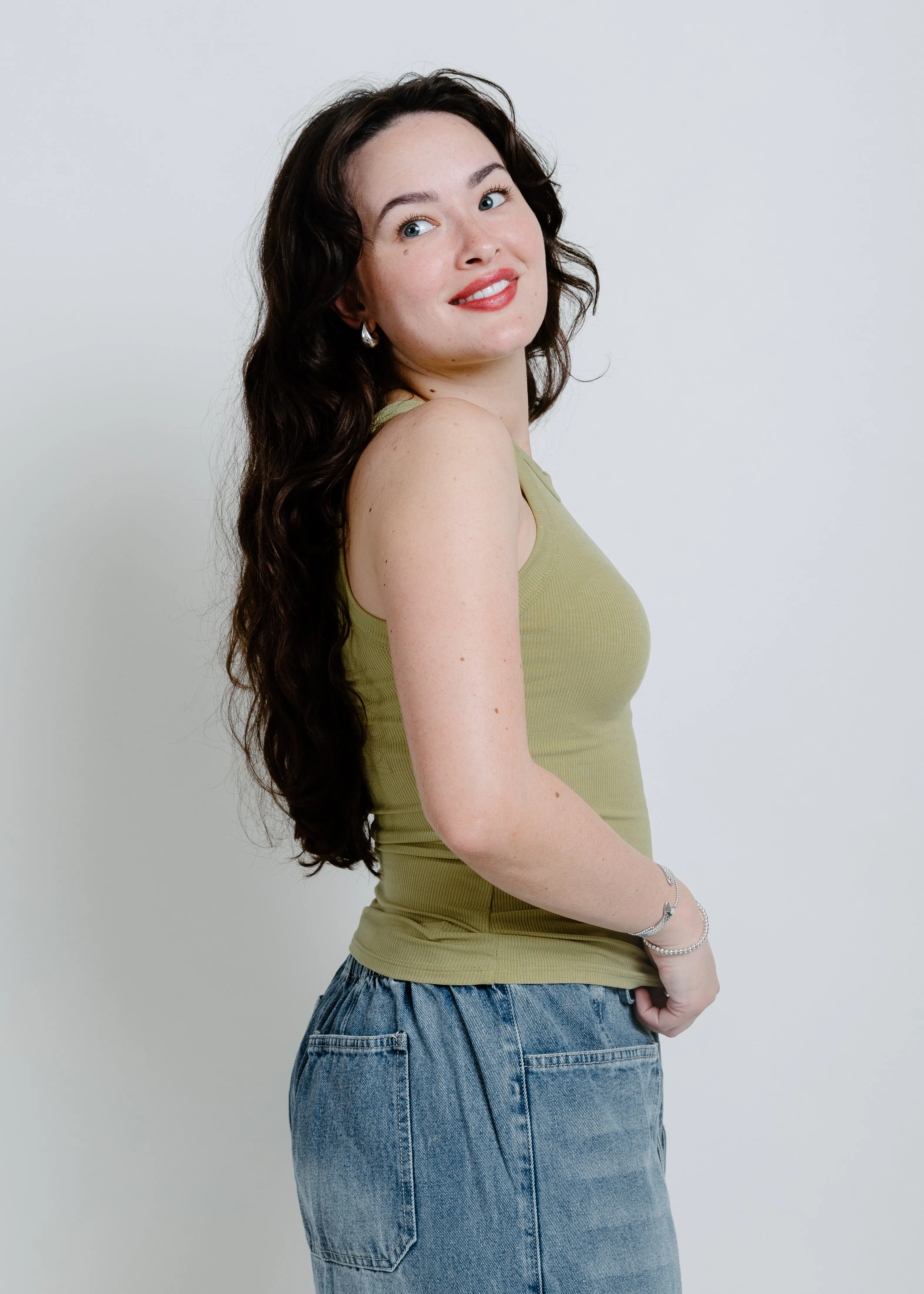 Stella Knit Tank - Kiwi sold by Vinnie Louise product image thumbnail 2