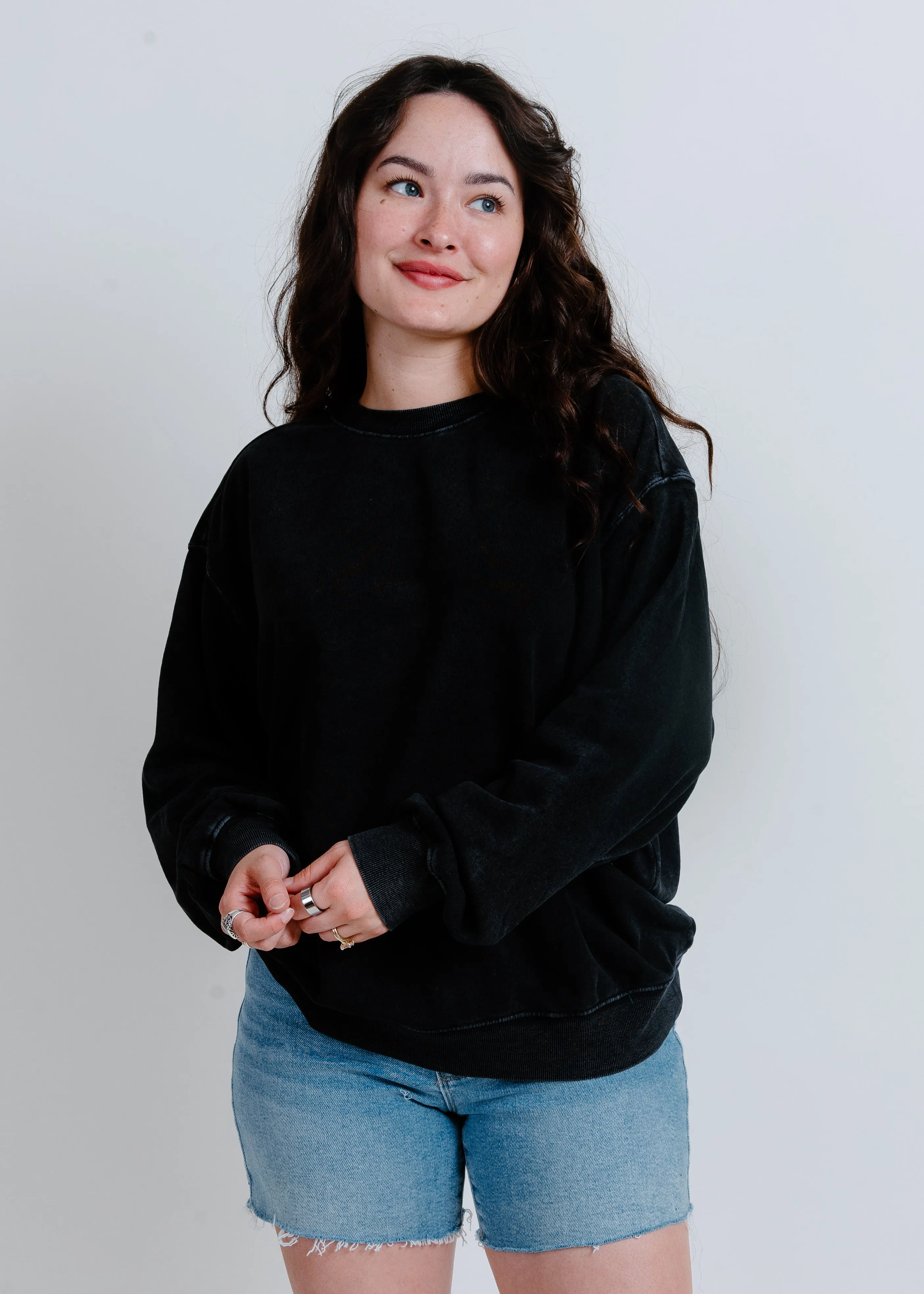 Poppy Crewneck - Black sold by Vinnie Louise product image thumbnail 2