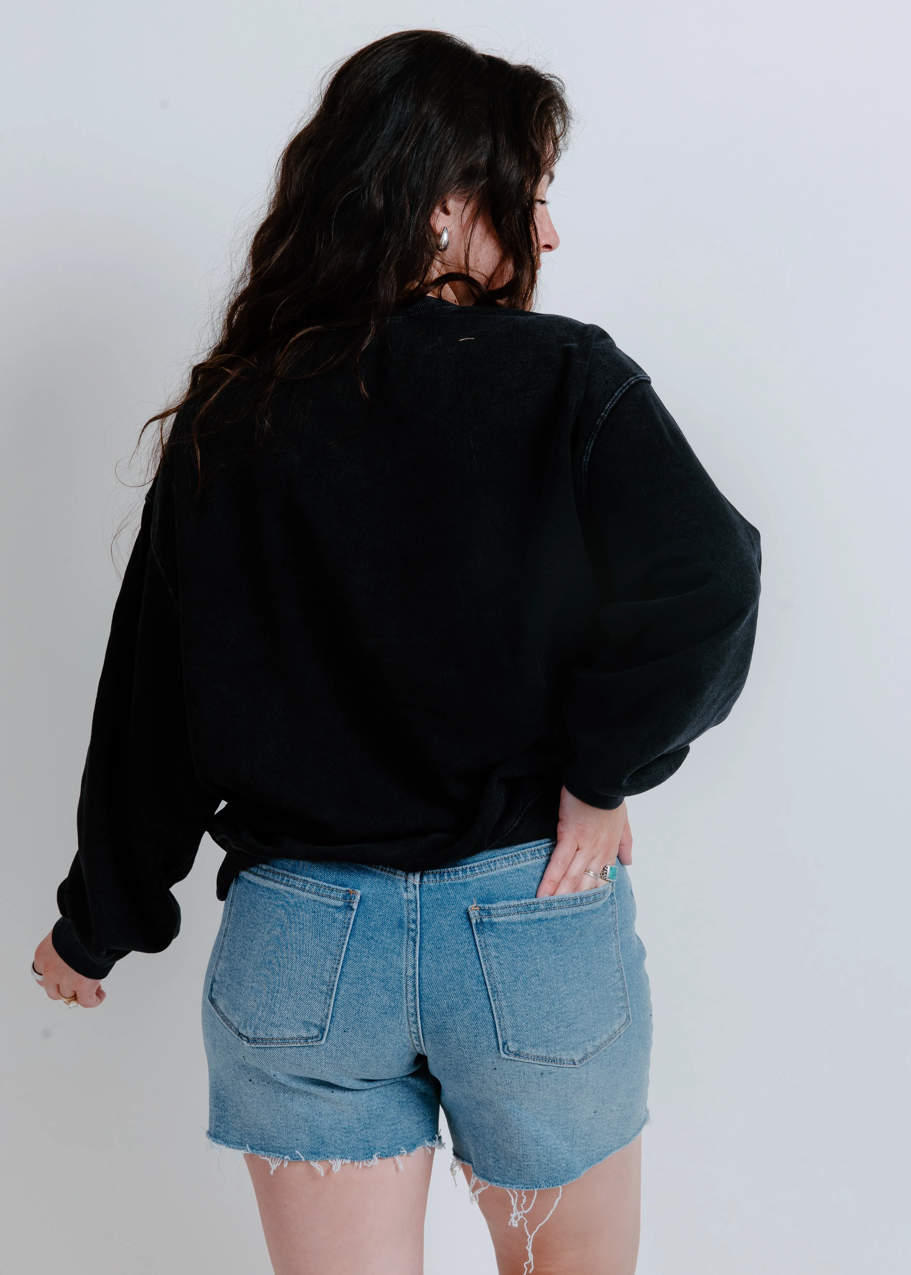 Poppy Crewneck - Black sold by Vinnie Louise product image thumbnail 4