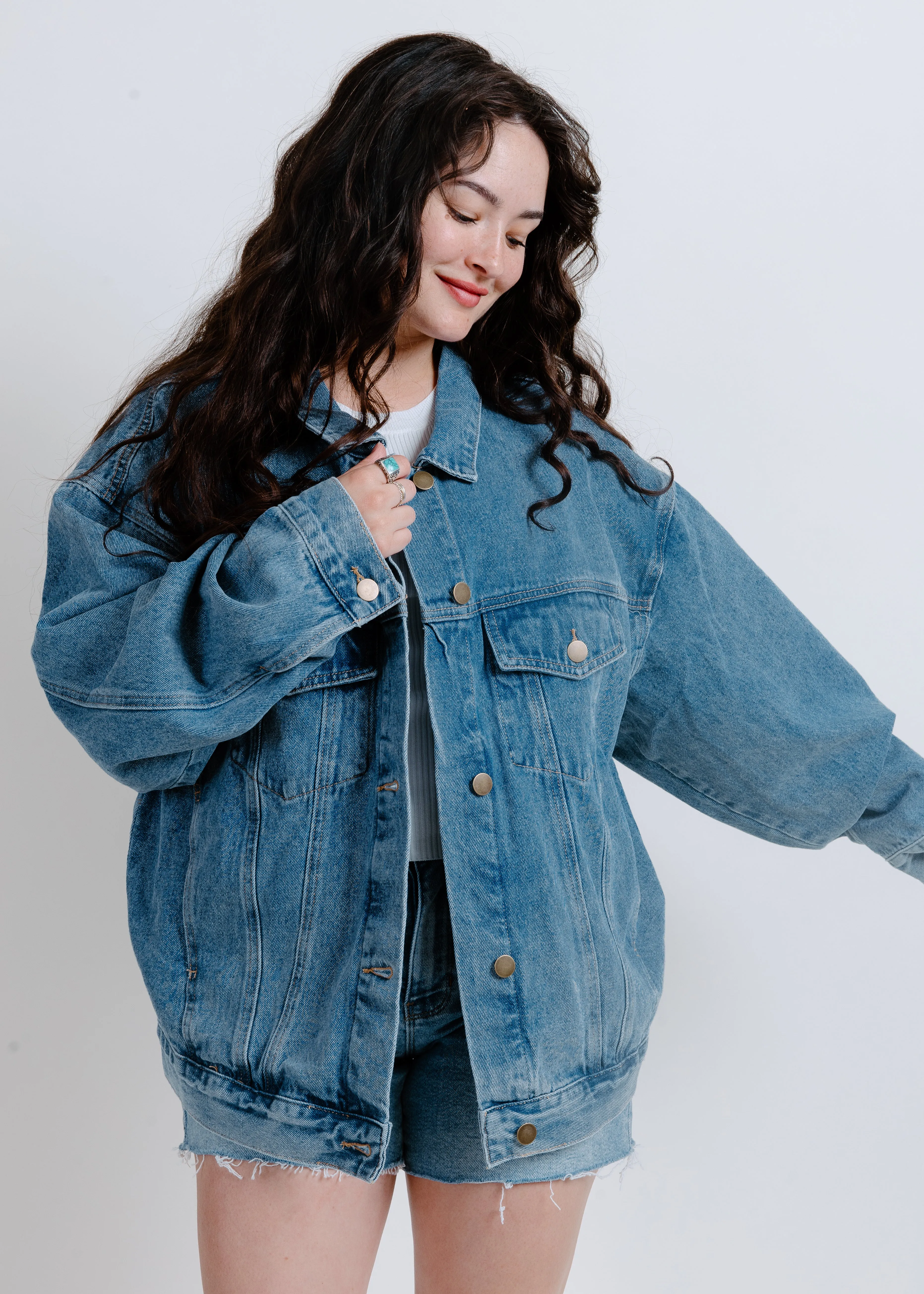 Hazel Boxy Denim Jacket sold by Vinnie Louise product image thumbnail 2