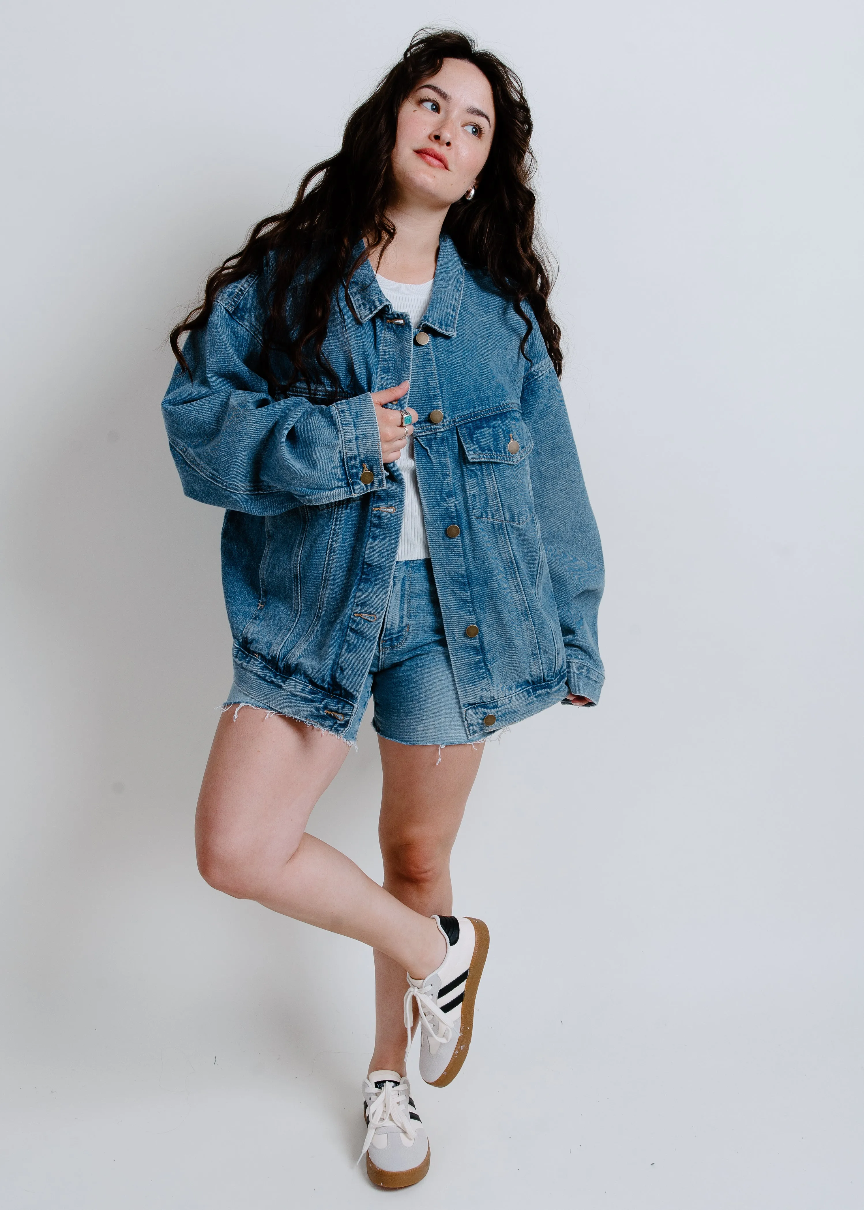 Hazel Boxy Denim Jacket sold by Vinnie Louise product image thumbnail 3