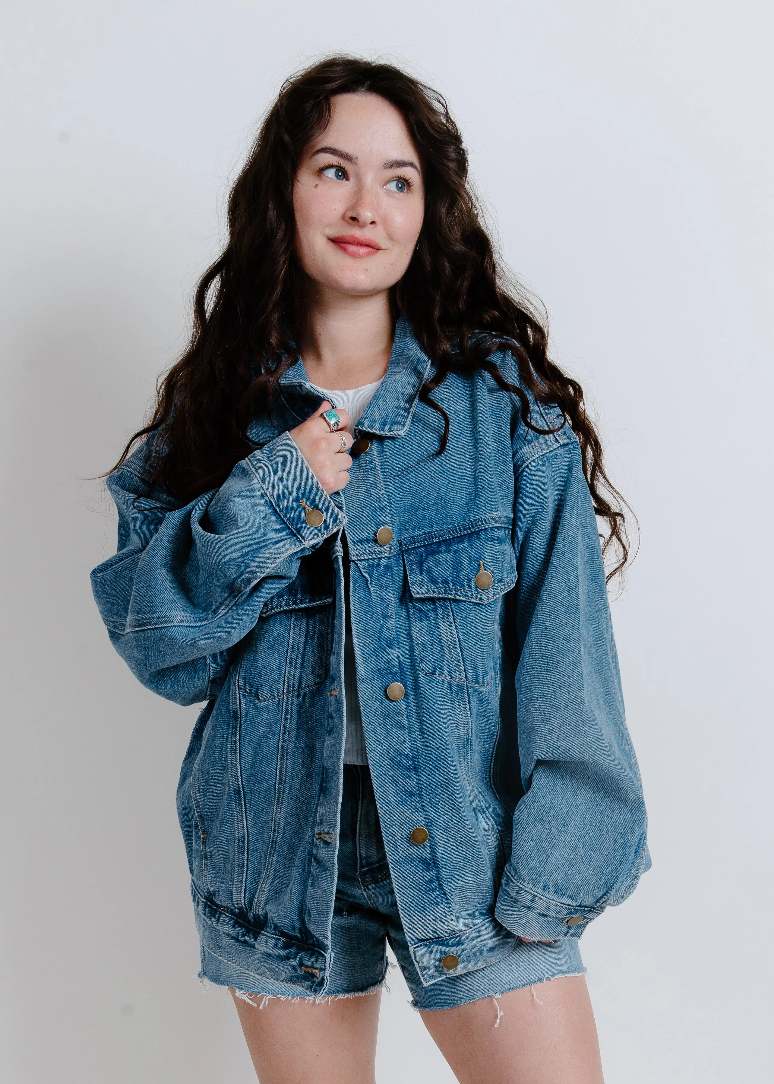 Hazel Boxy Denim Jacket sold by Vinnie Louise