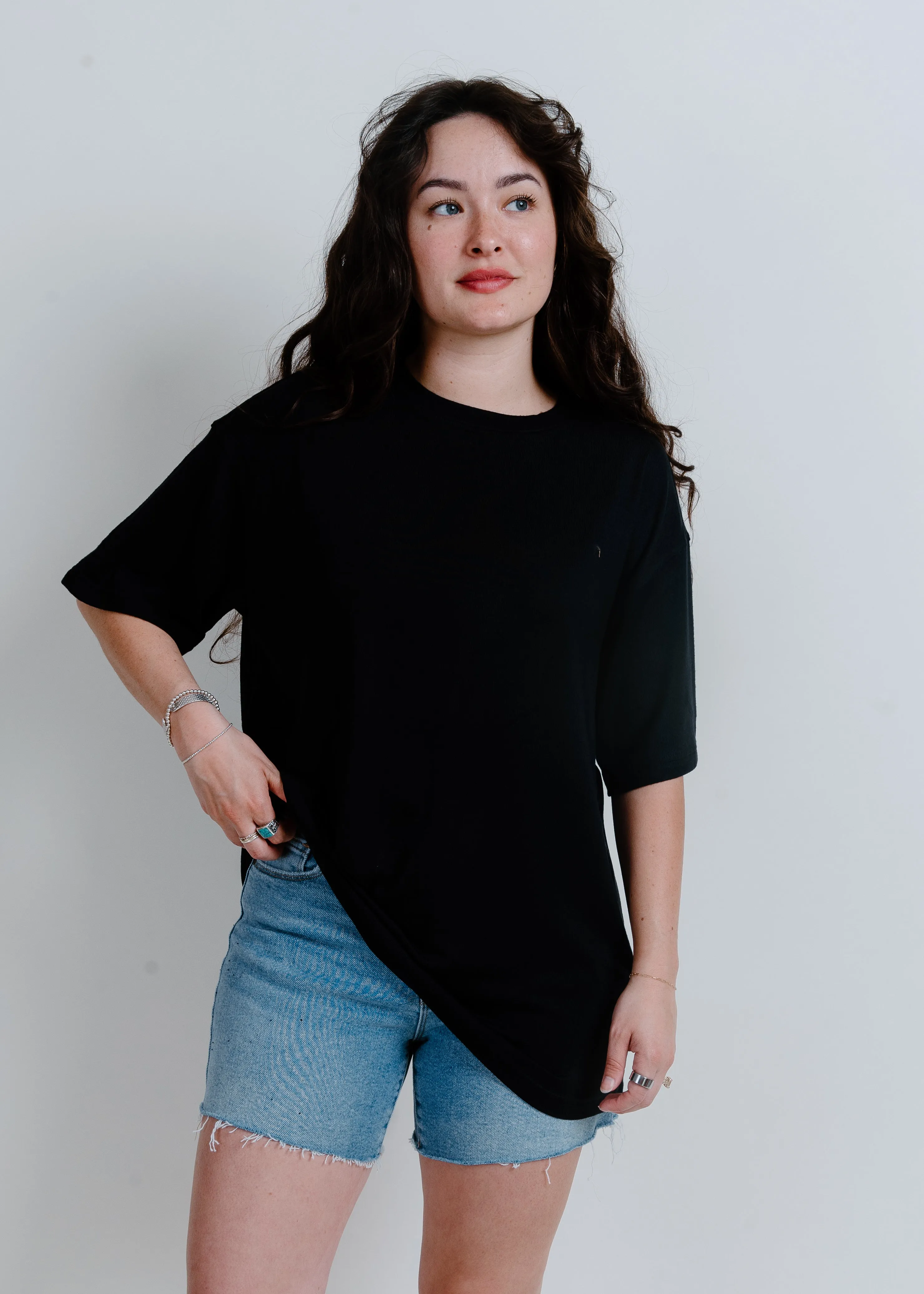 Shante Boyfriend Tee - Black sold by Vinnie Louise