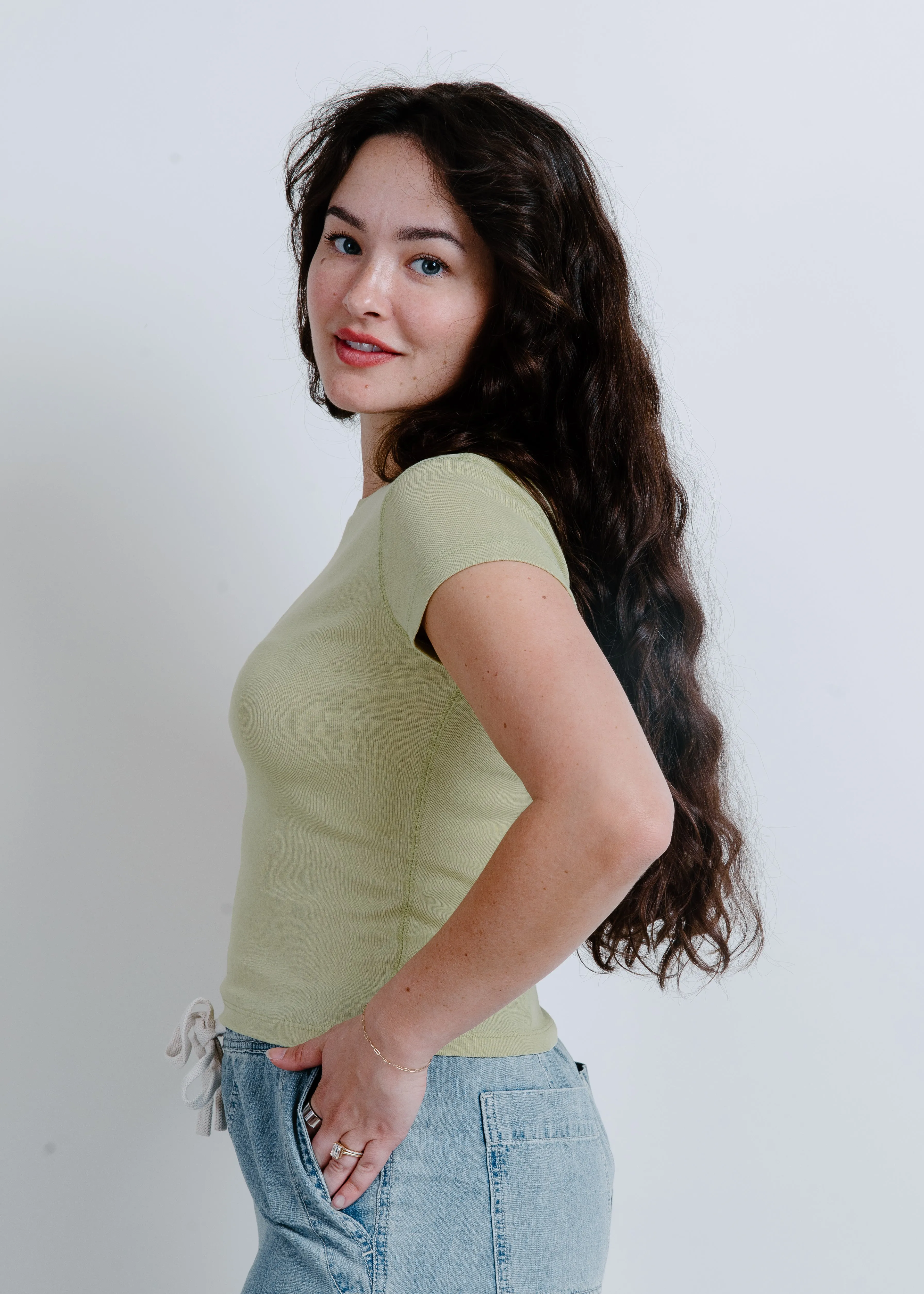 Brighton Tee - Sage sold by Vinnie Louise product image thumbnail 3