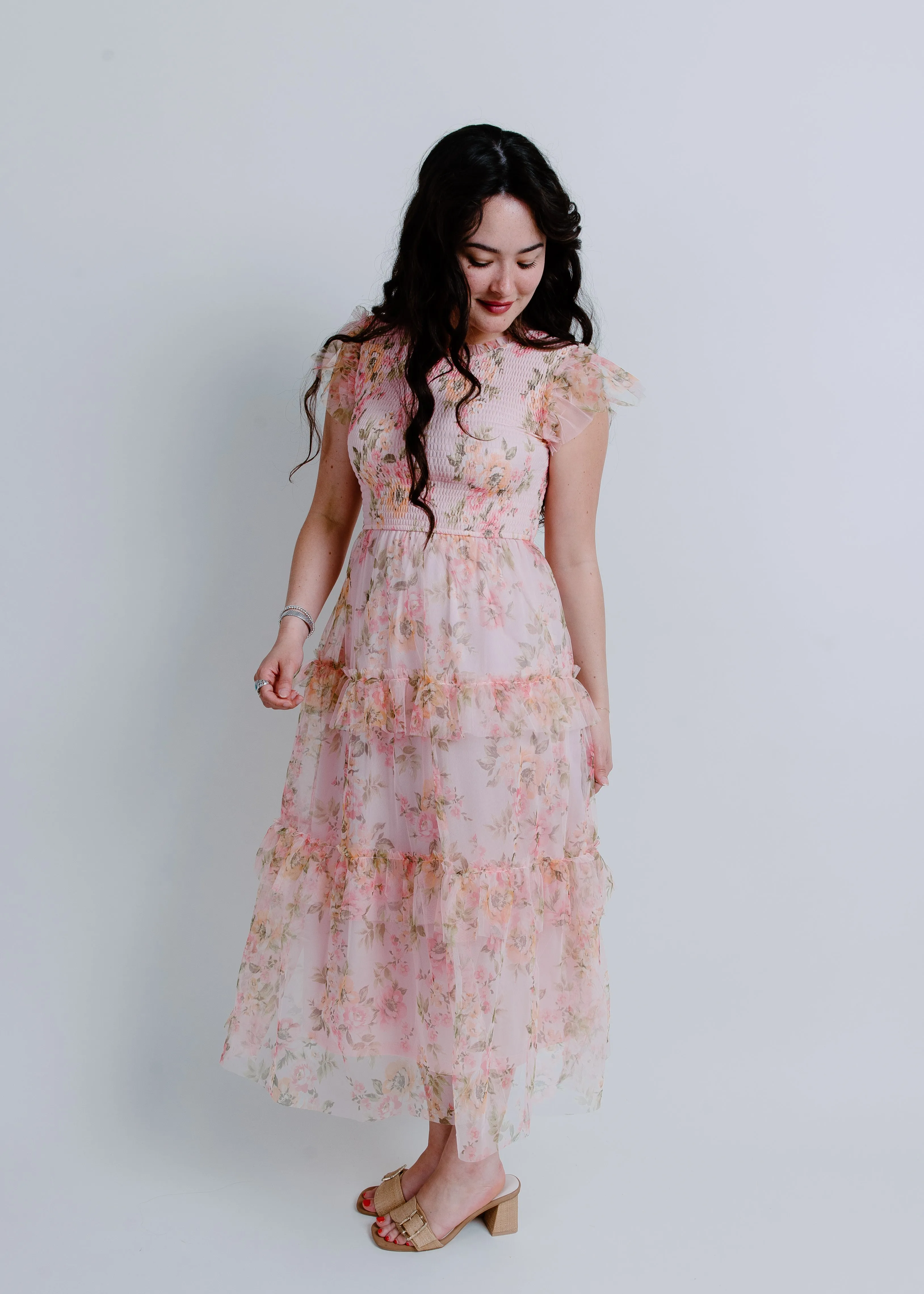 Lorenza Tiered Midi Dress sold by Vinnie Louise product image thumbnail 4