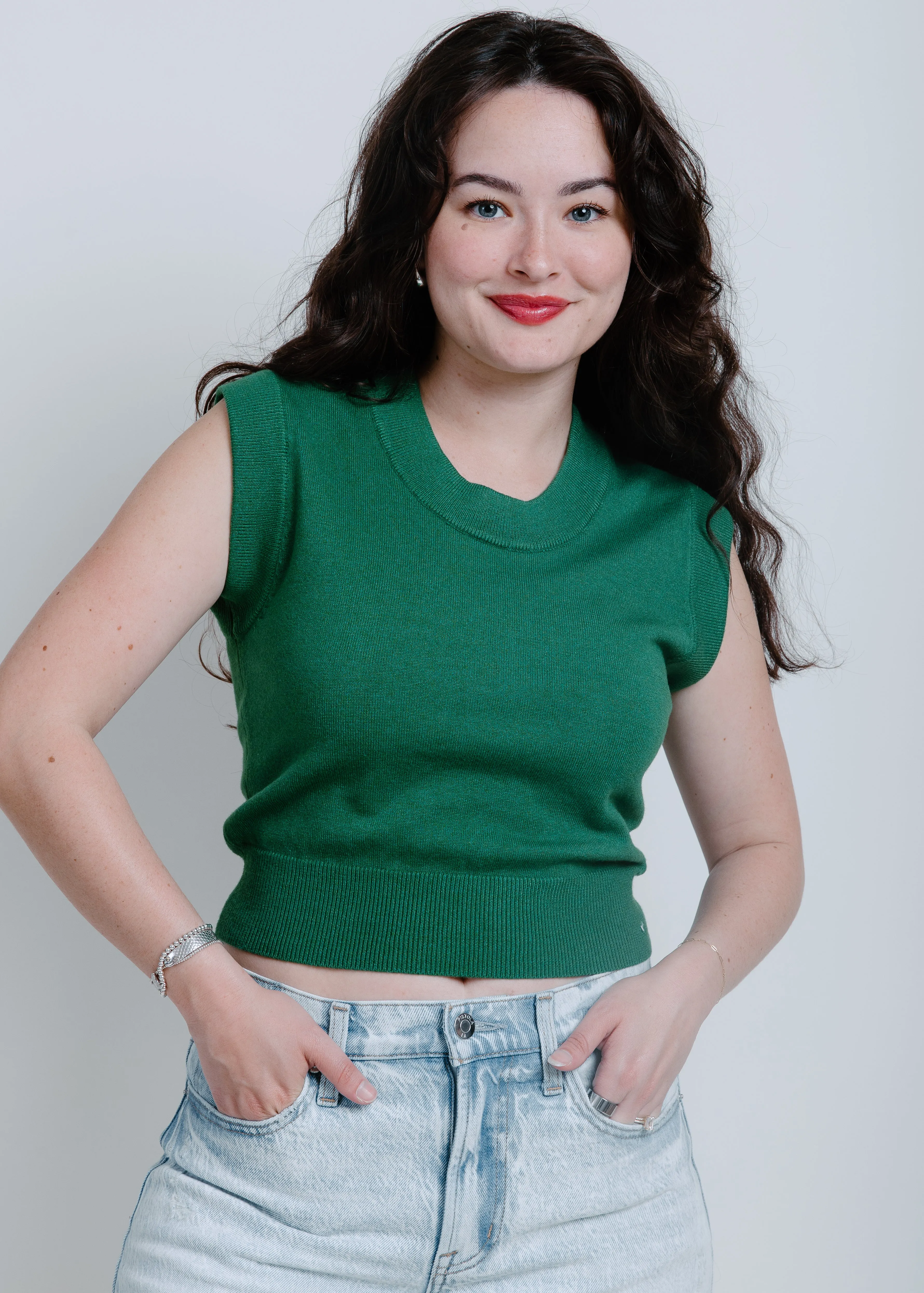 Lola Knit Sweater - Green sold by Vinnie Louise