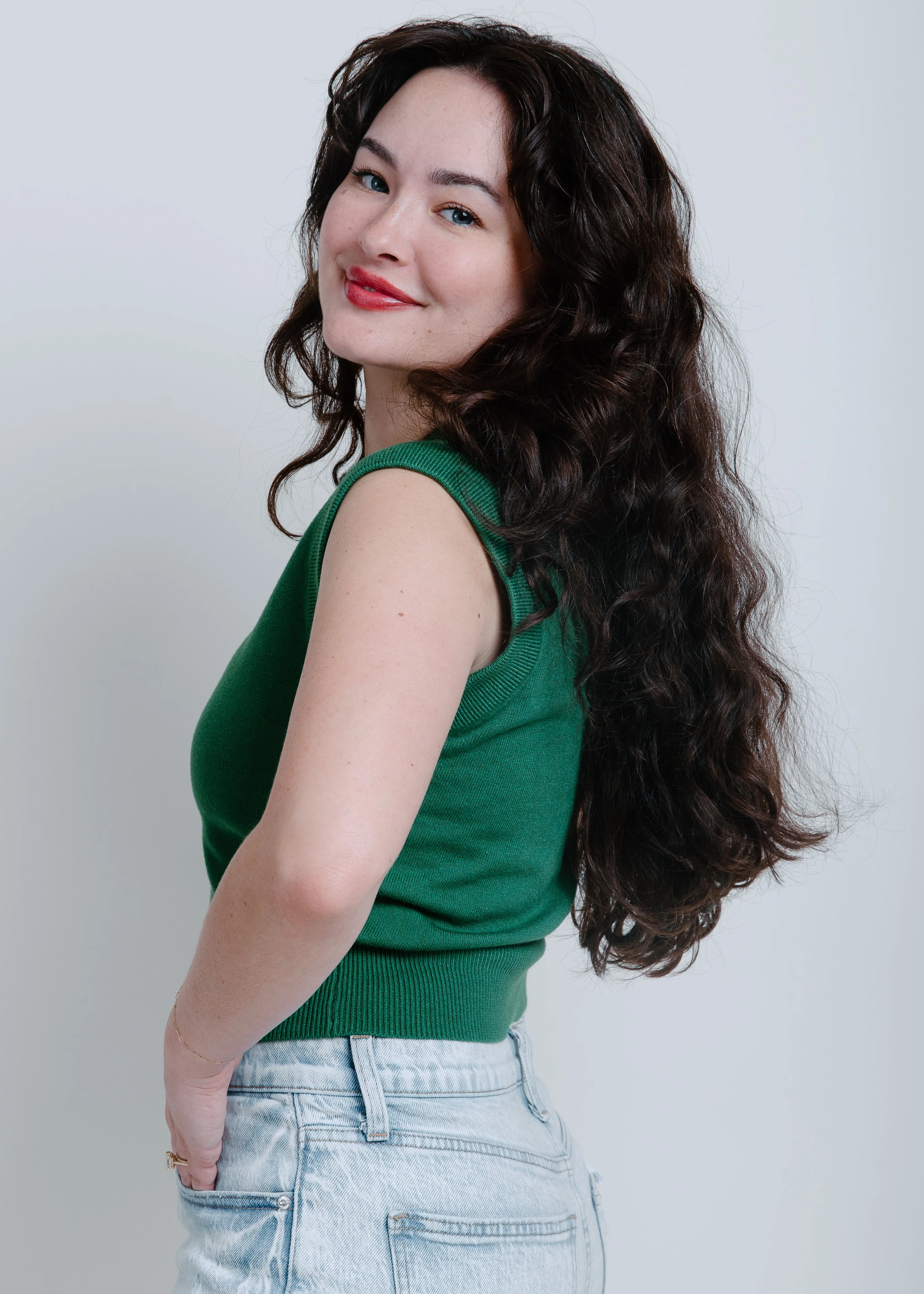 Lola Knit Sweater - Green sold by Vinnie Louise product image thumbnail 2