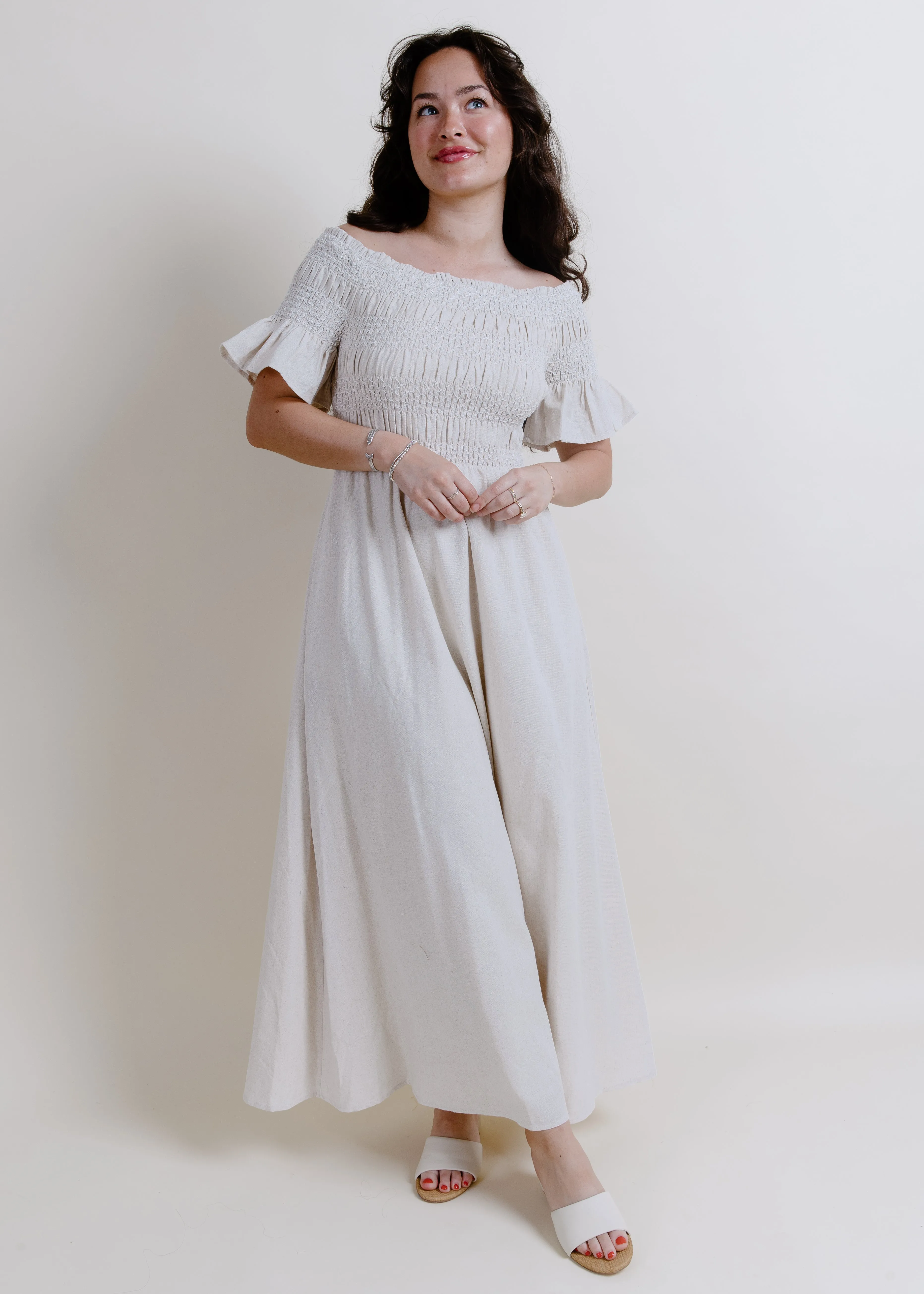 Lina Linen Maxi Dress sold by Vinnie Louise product image thumbnail 5