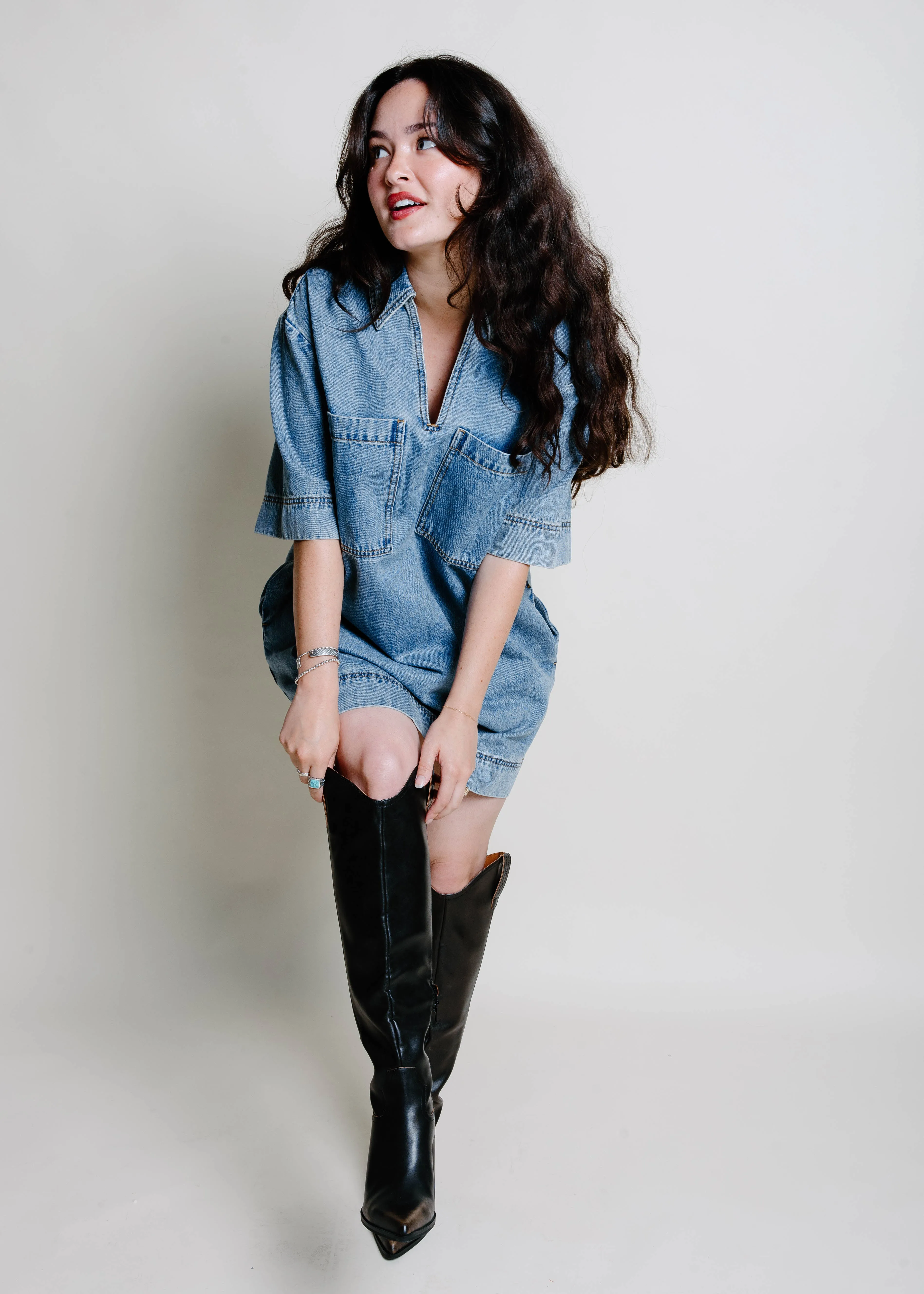 Dollie Denim Dress sold by Vinnie Louise product image thumbnail 2