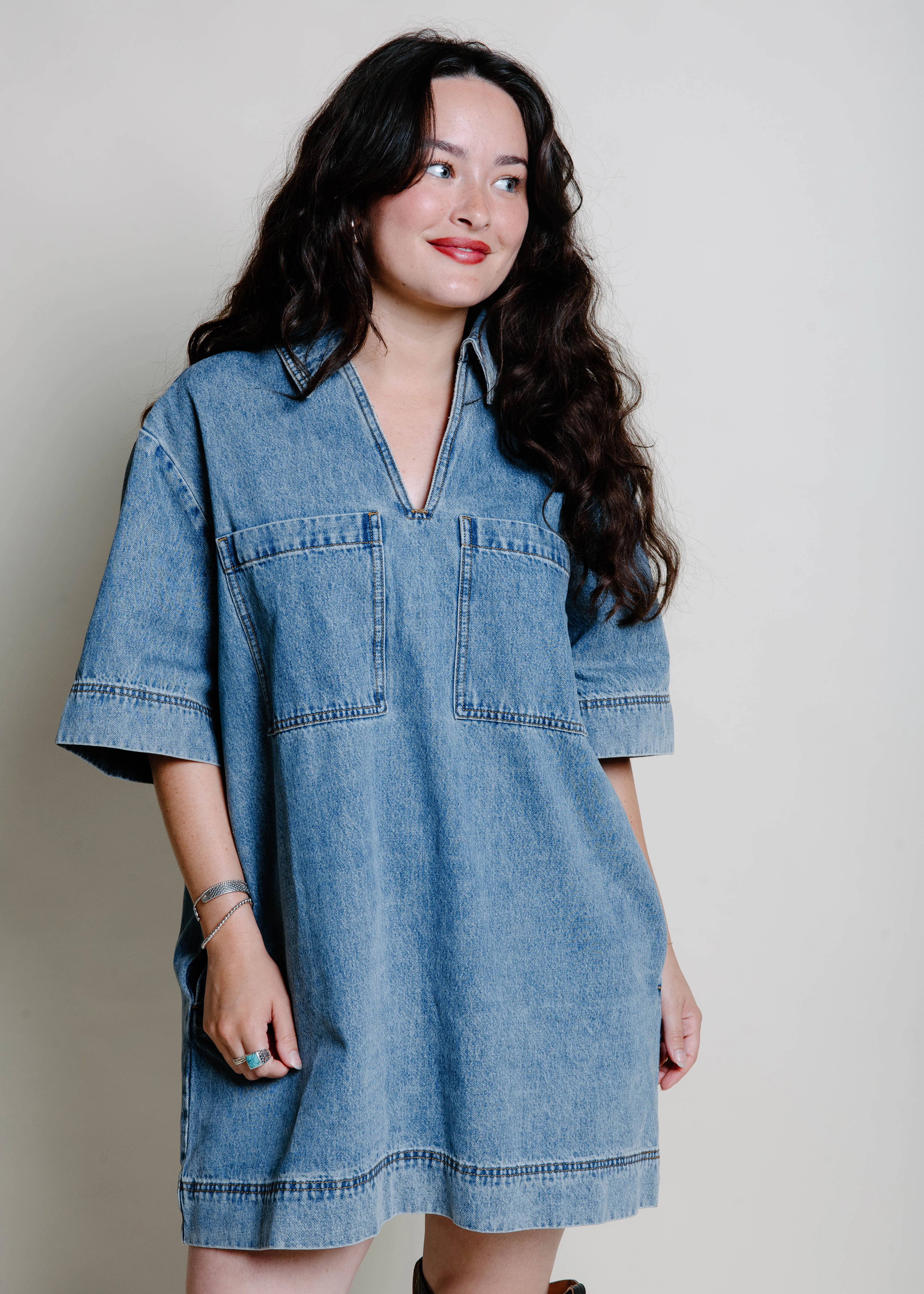 Dollie Denim Dress sold by Vinnie Louise product image thumbnail 3